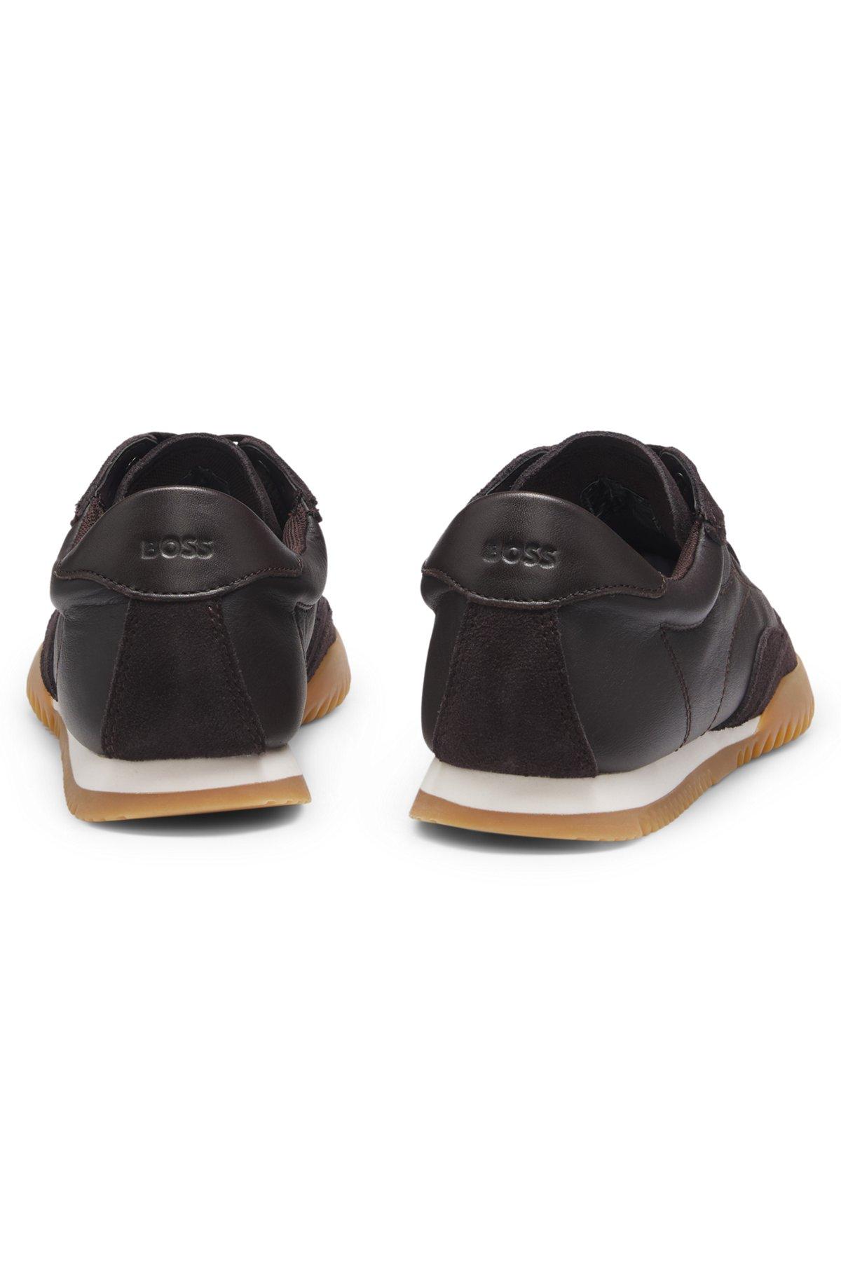Trainers in leather and suede Product Image