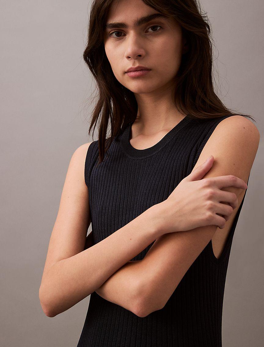 Viscose Ribbed Maxi Dress Product Image