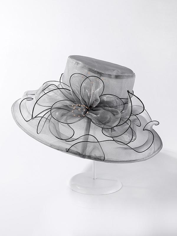 Flower Shape See-Through Split-Joint Sun Hat Product Image