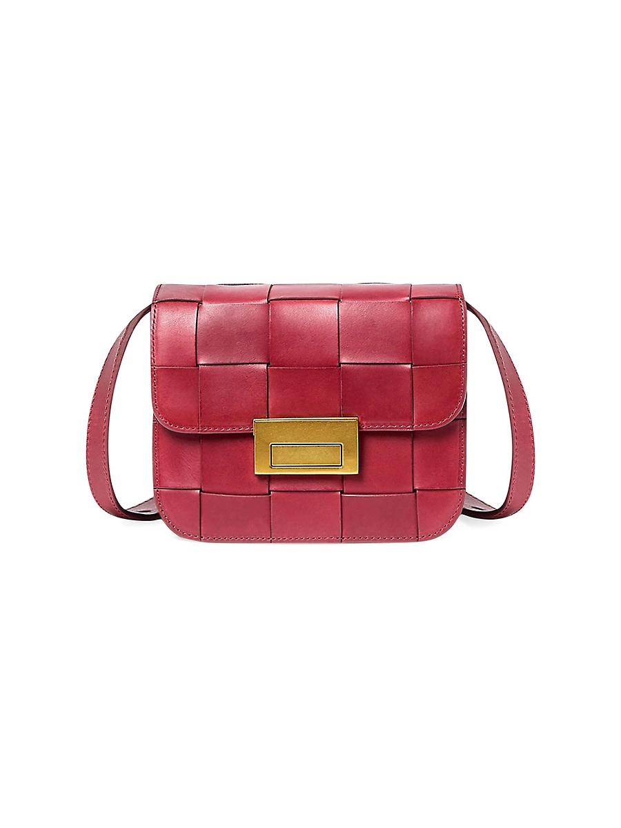 Womens Desi Leather Crossbody Bag Product Image