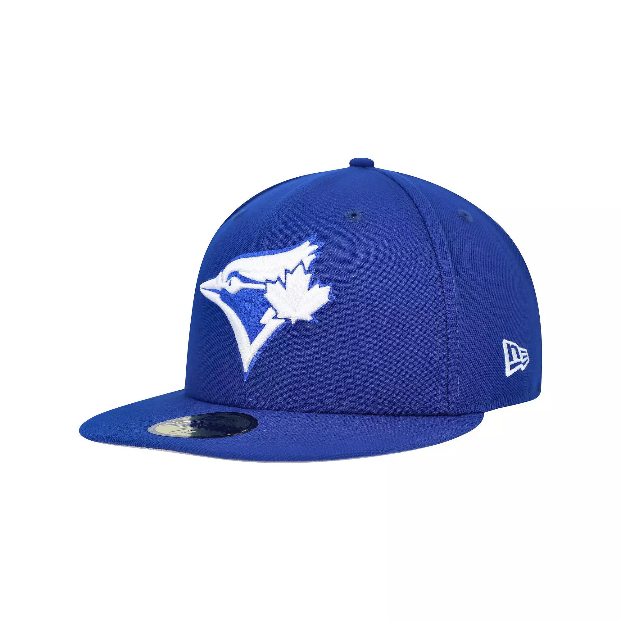Men's New Era Royal Toronto Blue Jays White Logo 59FIFTY Fitted Hat,  Product Image