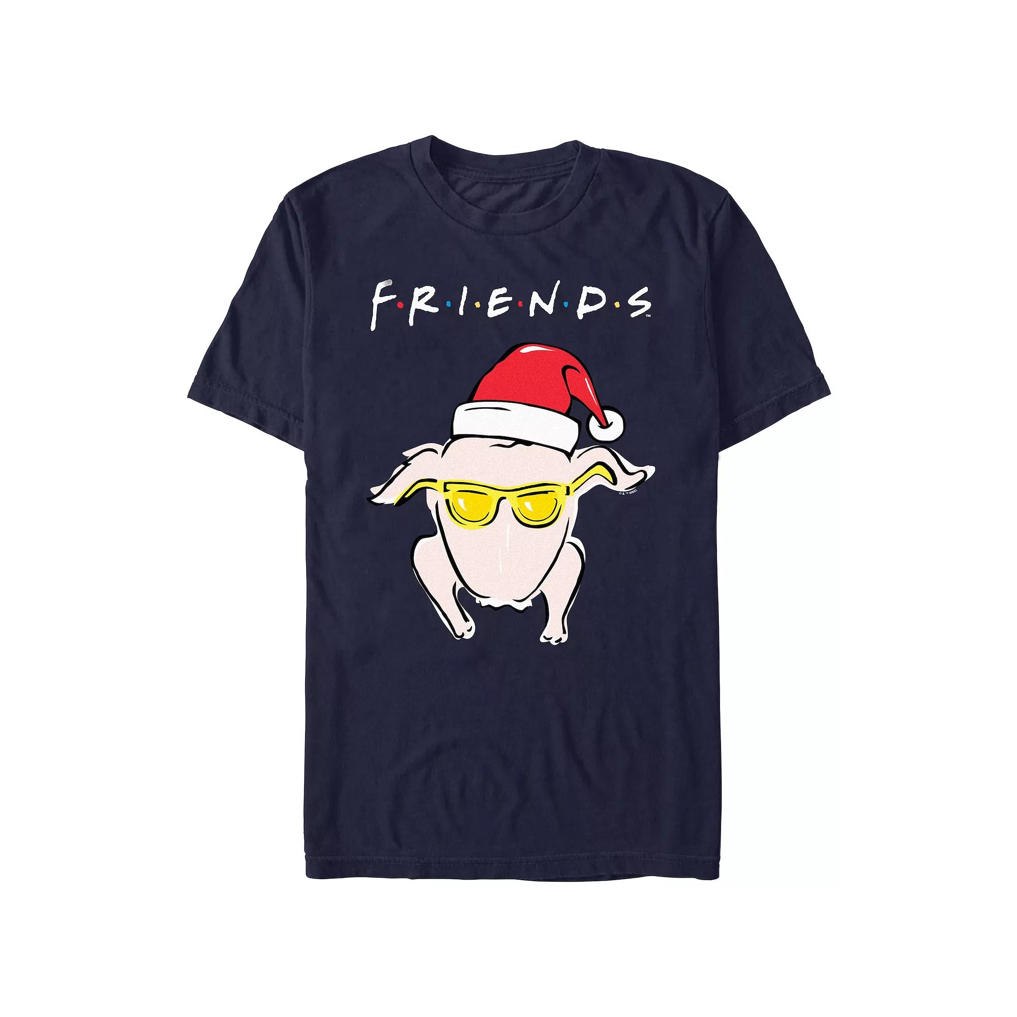 Men's Friends Christmas Turkey Graphic Tee,  Product Image