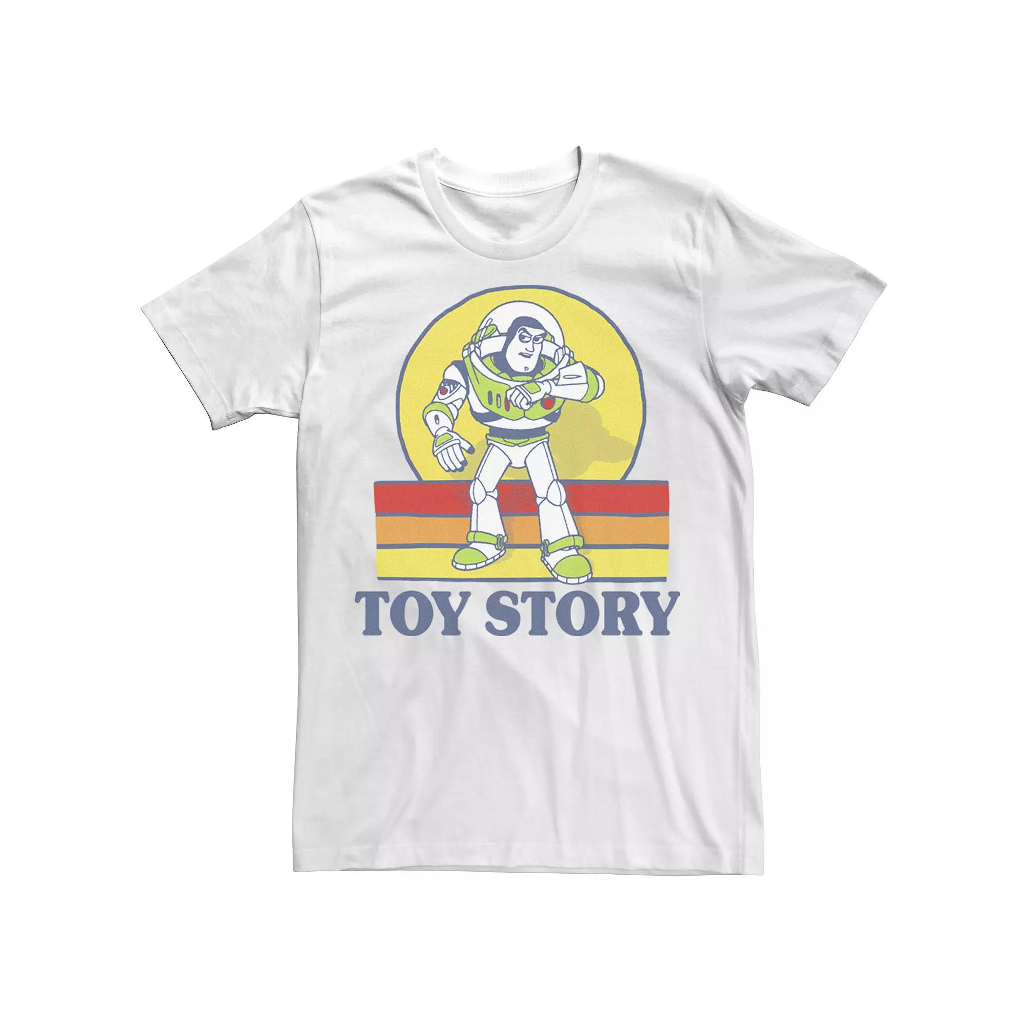 Disney / Pixar's Toy Story Buzz Lightyear Men's Retro Portrait Logo Tee,  Product Image