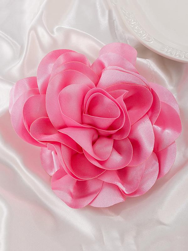 Flower Shape Solid Color Brooch Accessories Product Image