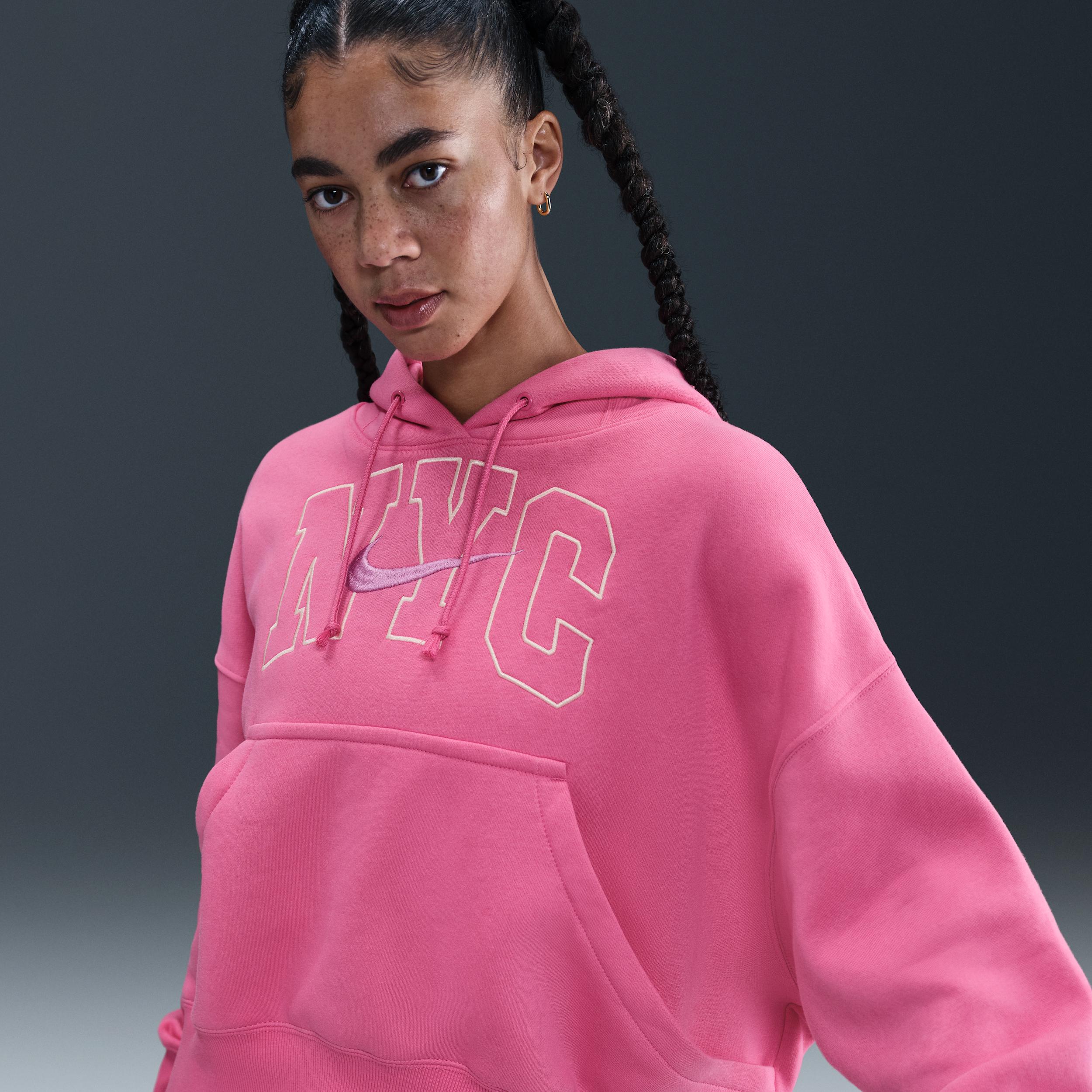 Womens Nike Sportswear Phoenix Fleece Over-Oversized Hoodie | HQ2980-684 Product Image