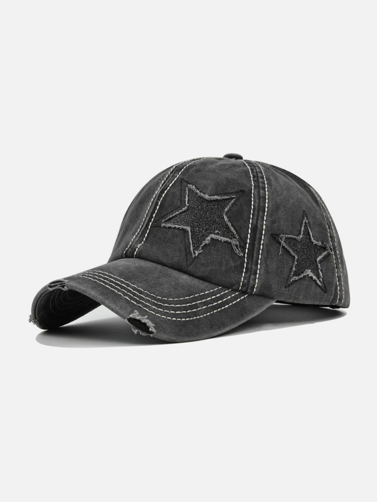 Distressed Star Washed Cap Product Image