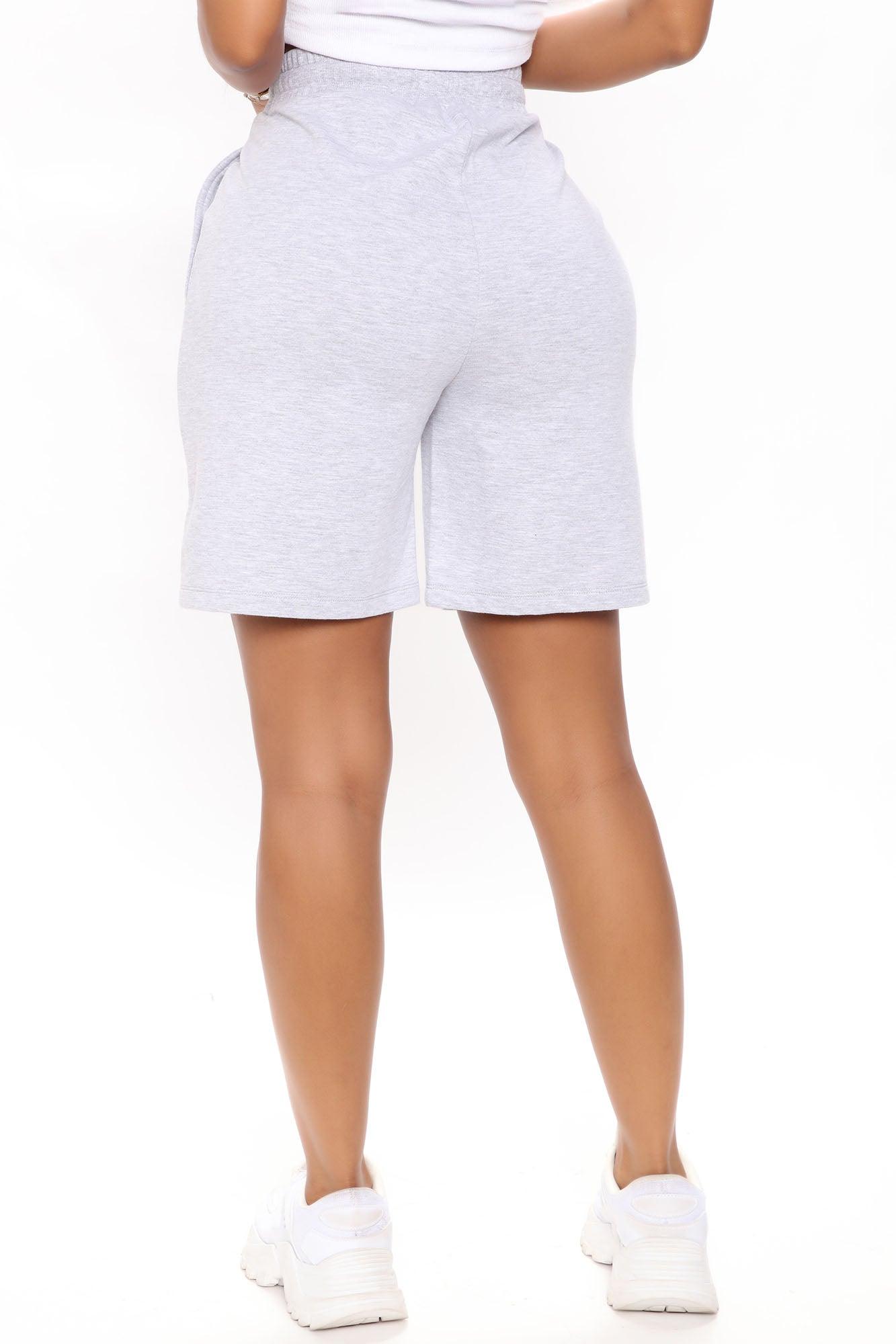 Here To Lounge Sweatshorts - Heather Grey Product Image