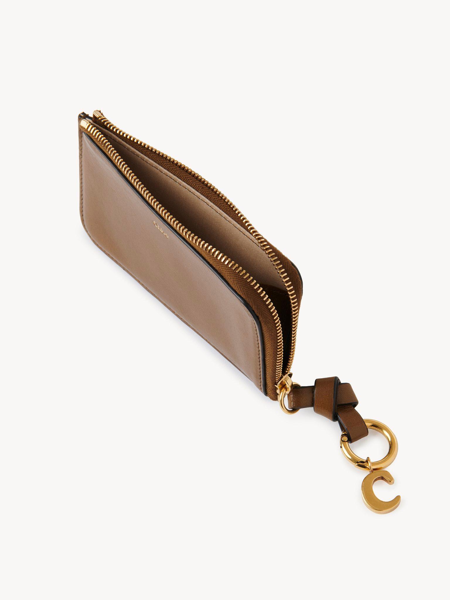 Alphabet wallet in shiny leather Product Image