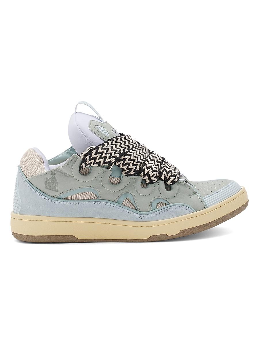 Mens Leather Curb Sneakers Product Image