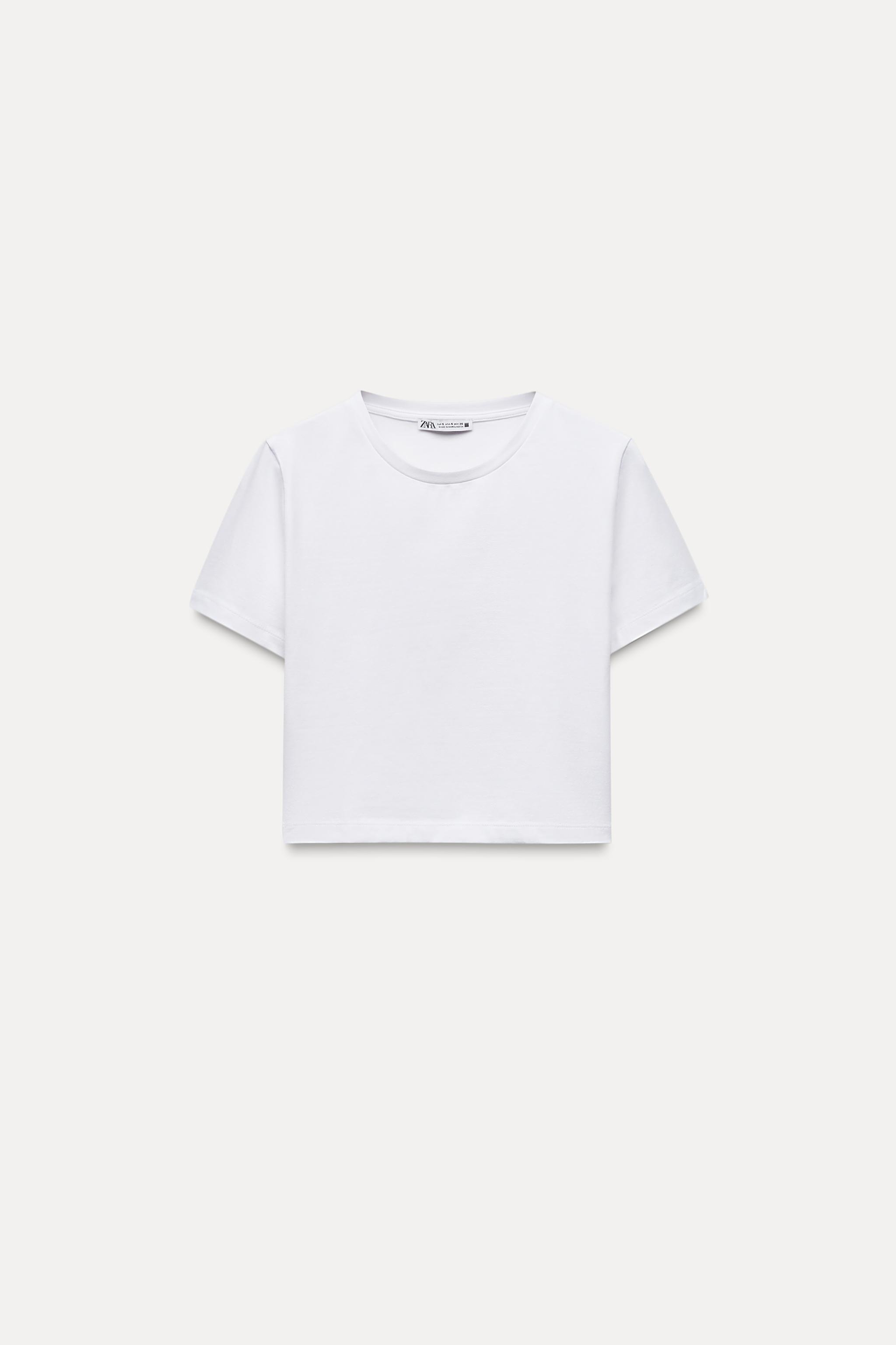 CROPPED STRETCH T-SHIRT Product Image