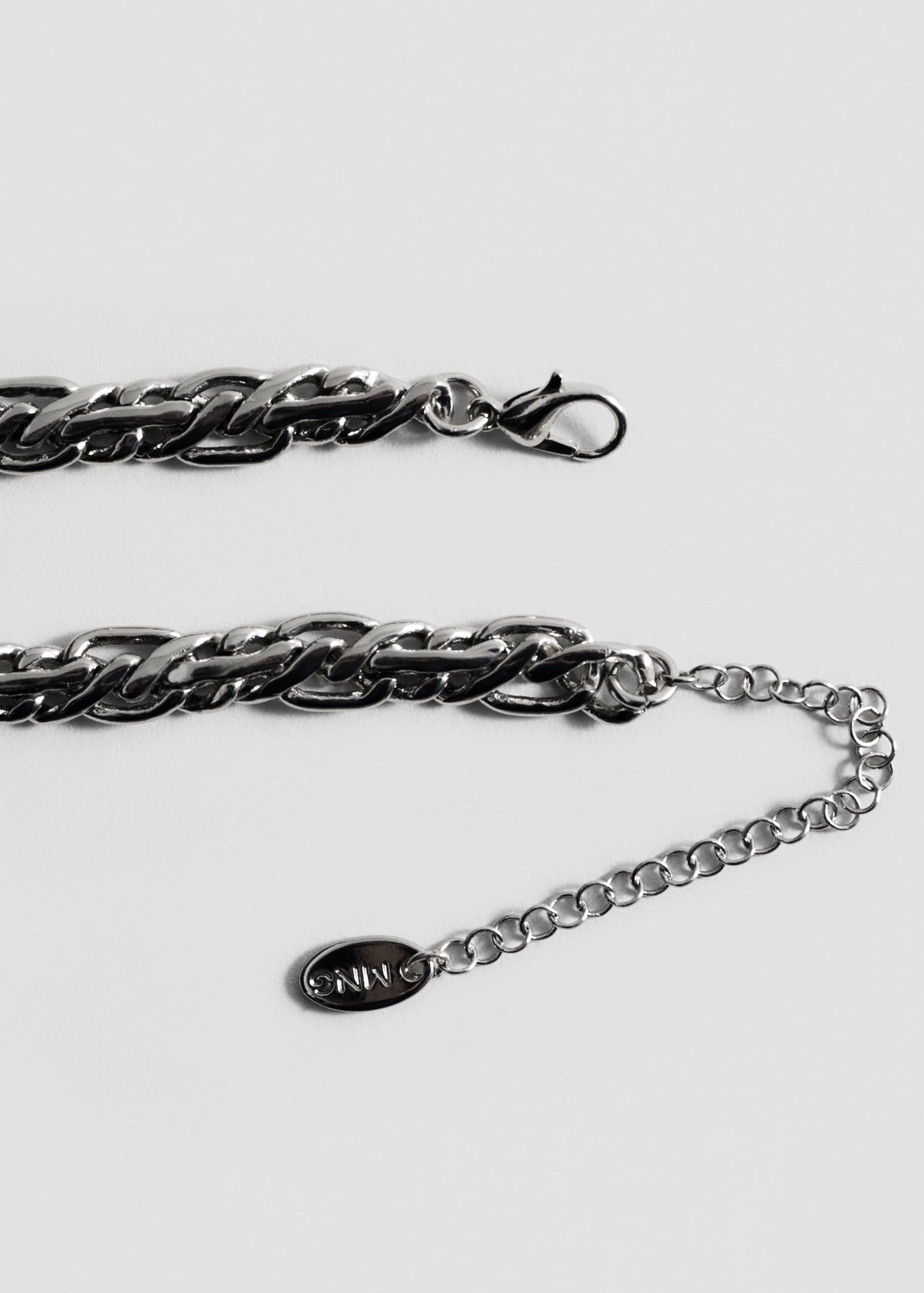 Necklace with mini links - Women | MANGO USA Product Image