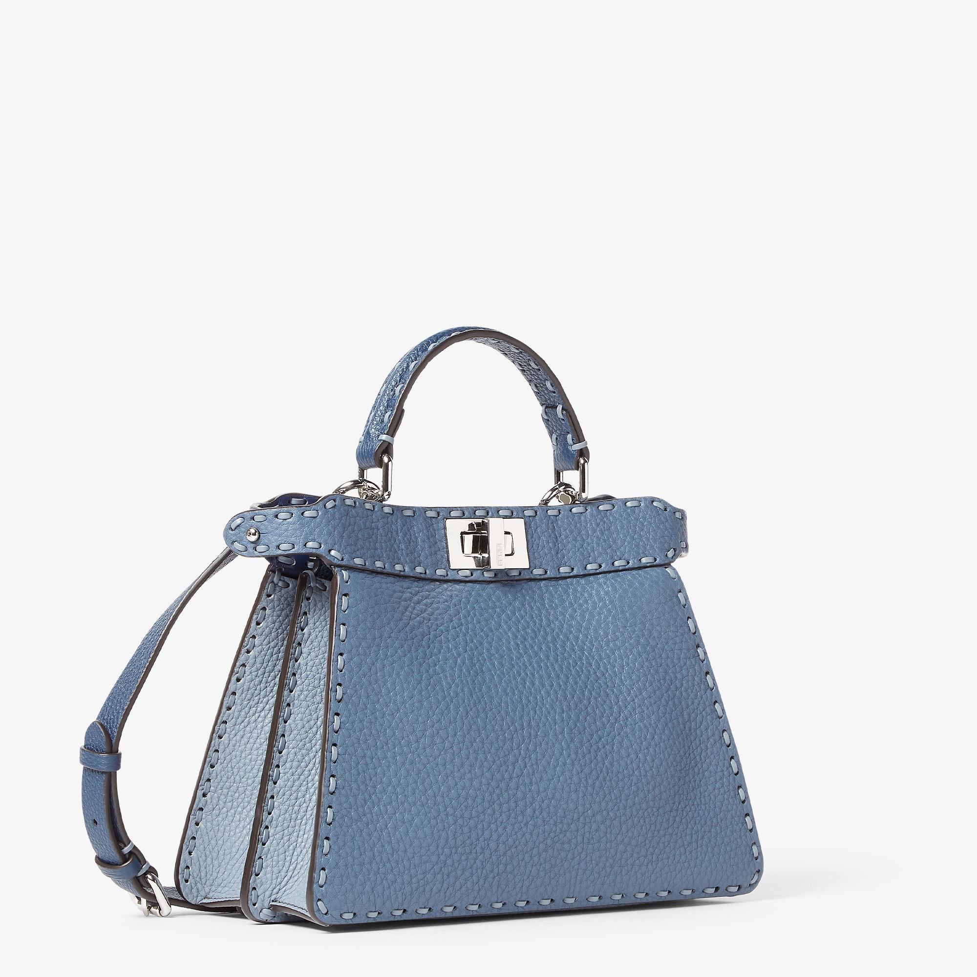 Peekaboo ISeeU SmallMulticolor Selleria bag with 556 hand-sewn topstitches Product Image