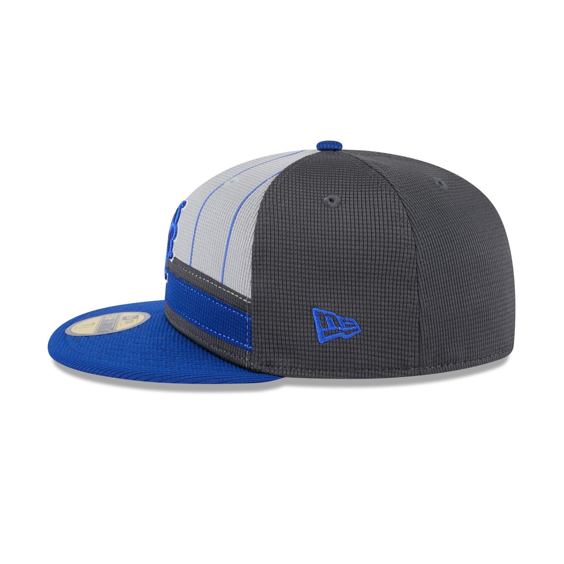 New York Mets 2025 Batting Practice Gray 59FIFTY Fitted Hat Male Product Image