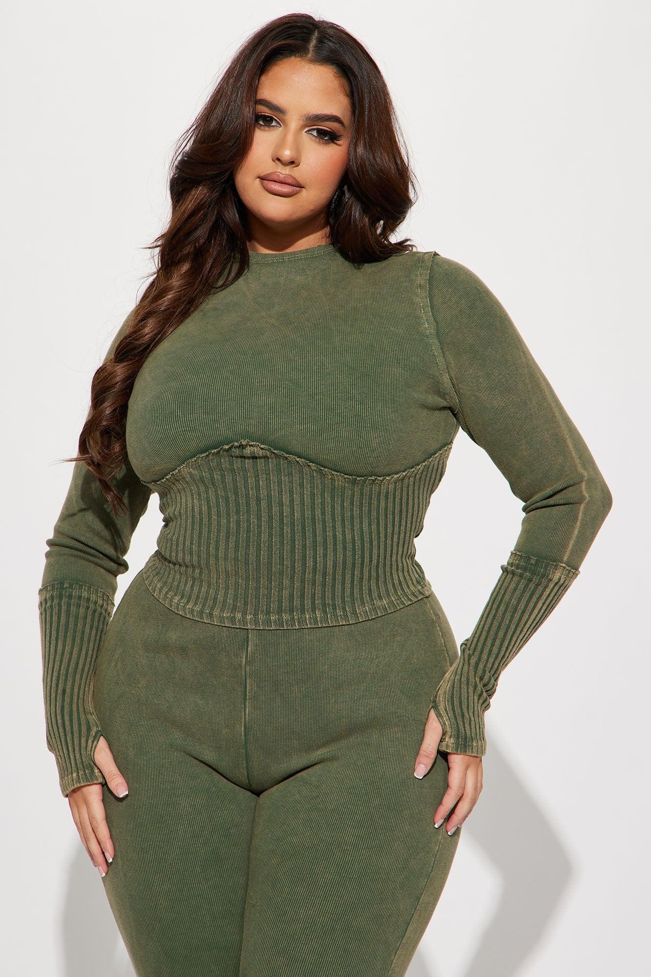 Always Hanging Out Legging Set - Olive Product Image