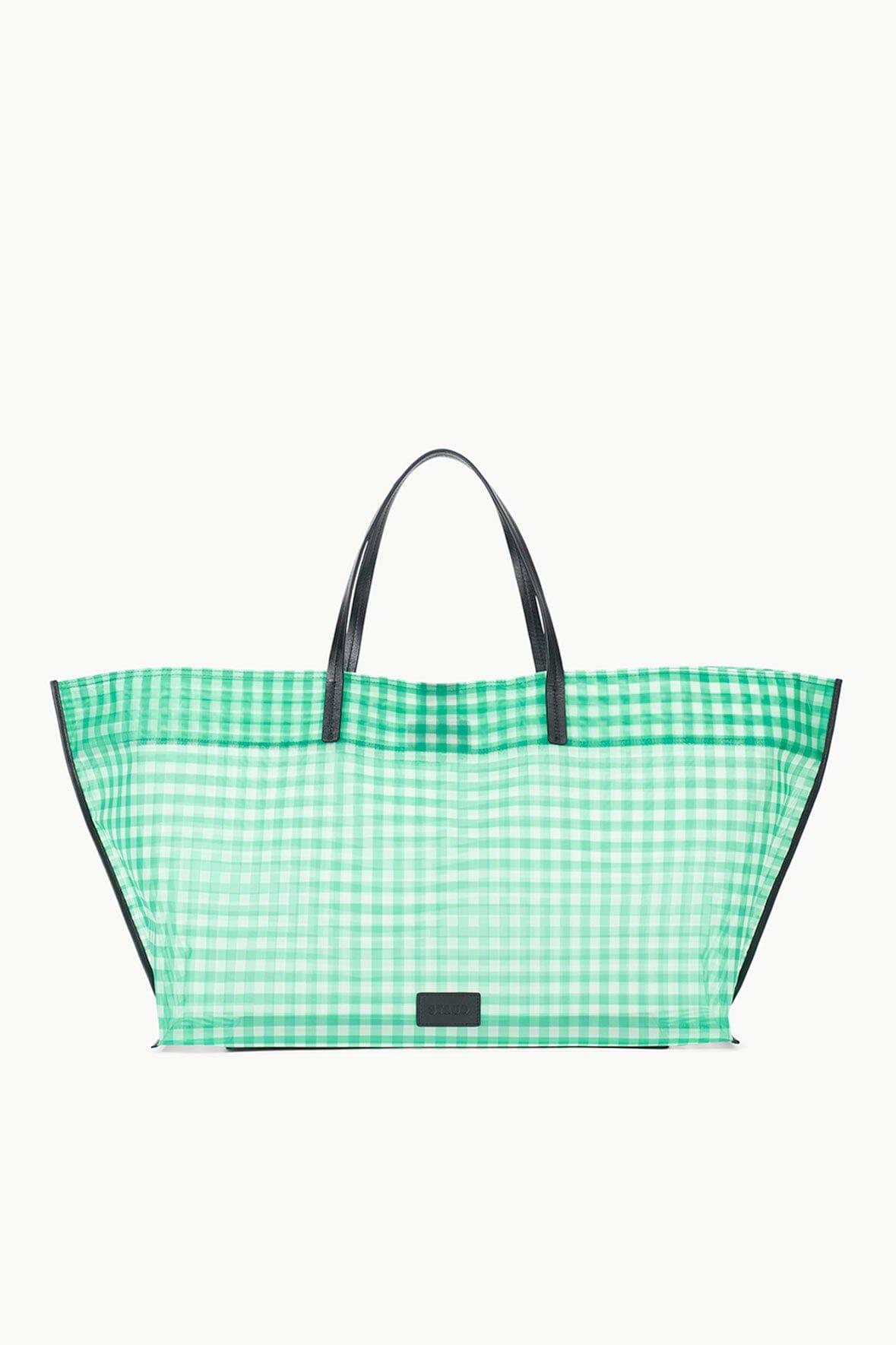 CHRISTOS LARGE MESH TOTE | JADE GINGHAM Product Image