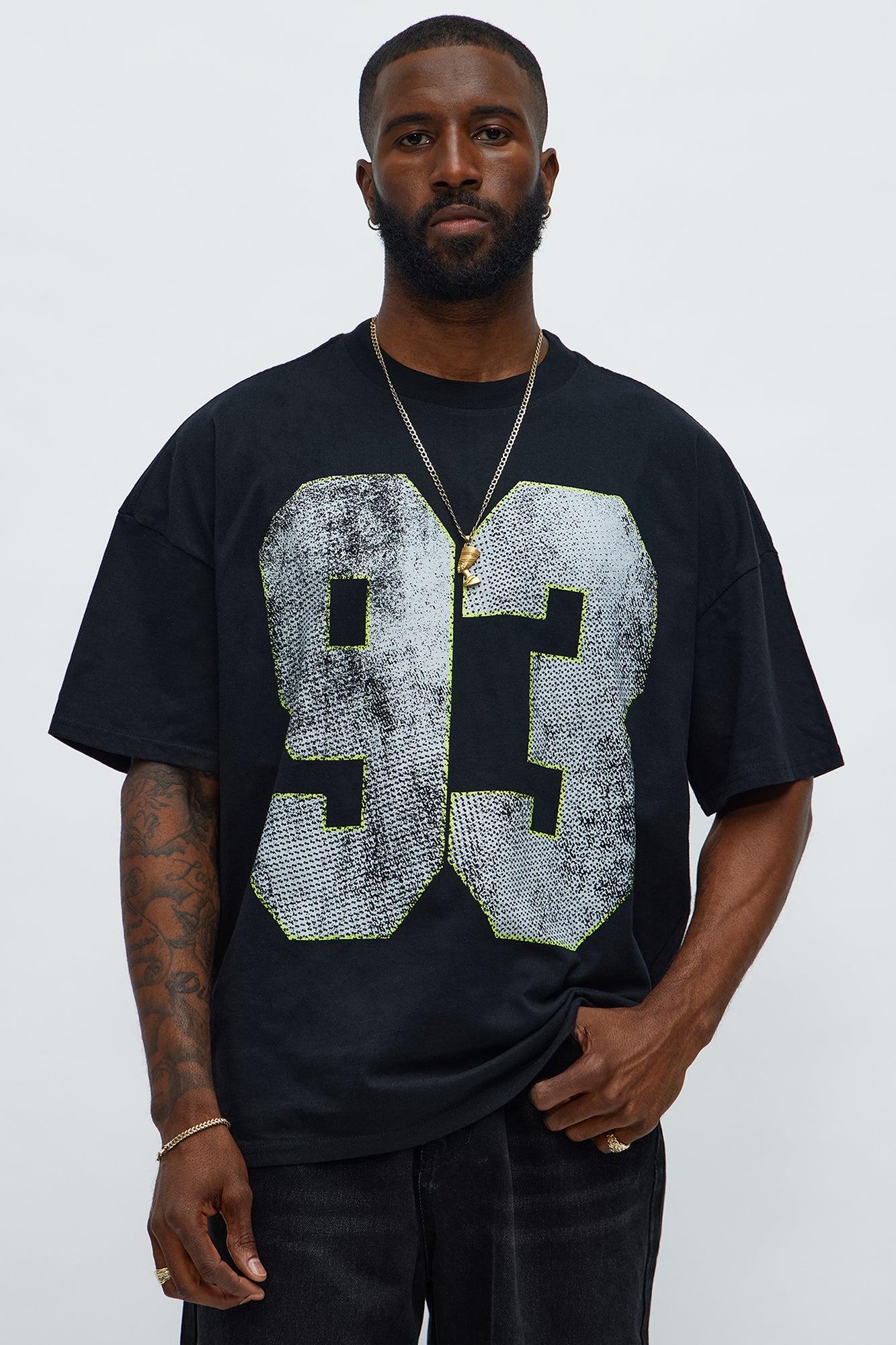 How We Chill From 93 Till Boxy Short Sleeve Tee - Black Male Product Image