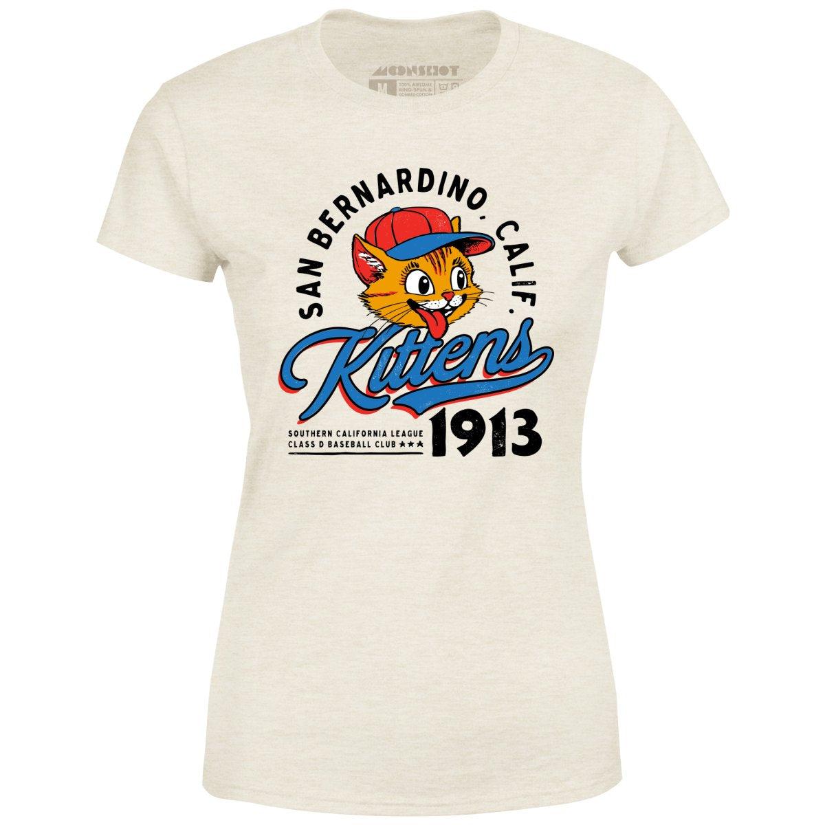 San Bernardino Kittens - California - Vintage Defunct Baseball Teams - Women's T-Shirt Female Product Image