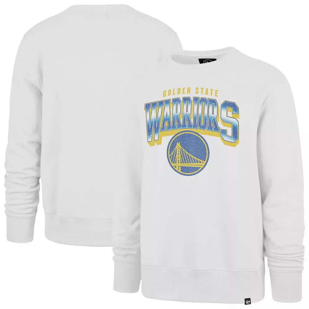Men's '47 Cream Golden State Warriors Big & Tall Spotlight Headline Pullover Sweatshirt,  Product Image