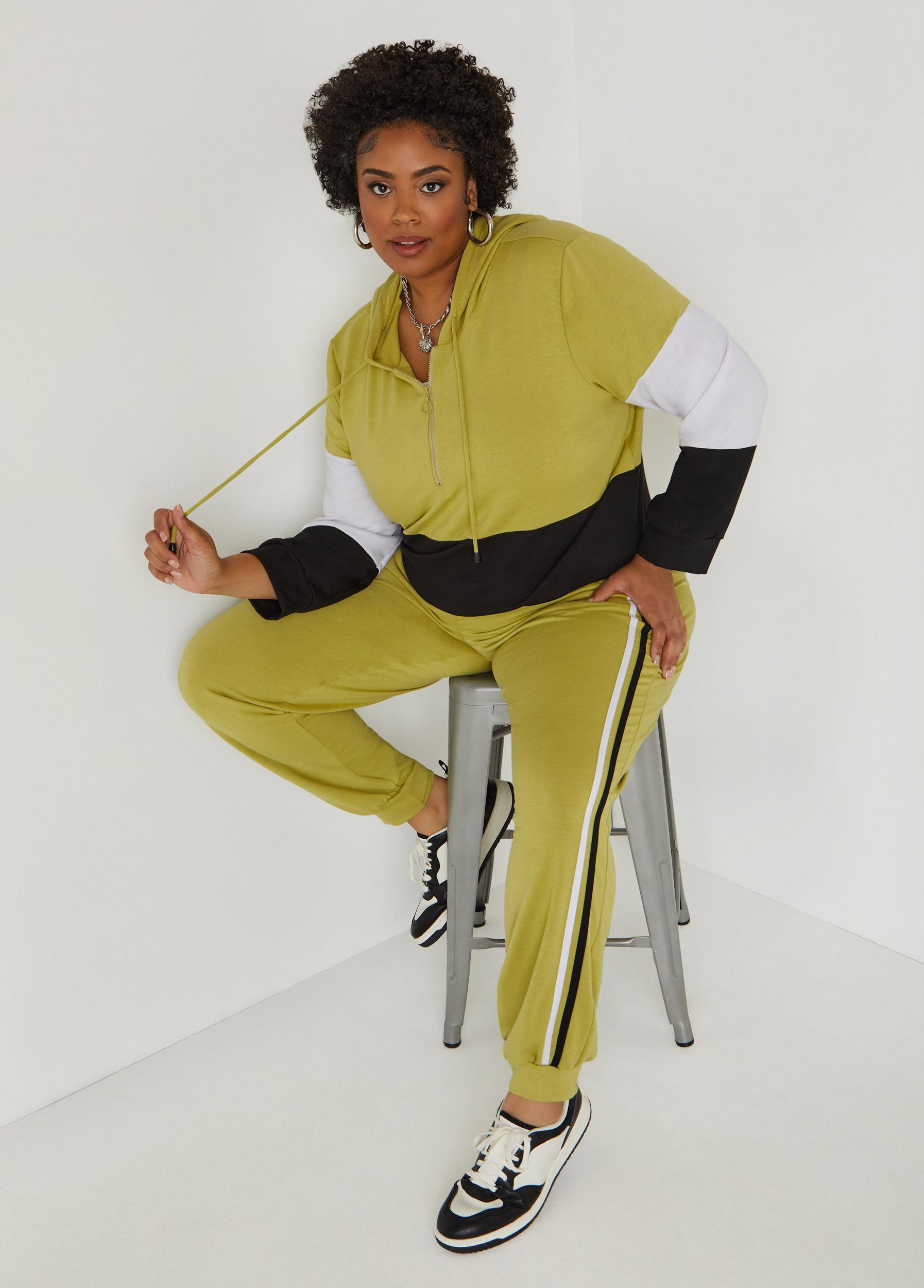 Zip Front Colorblock Hoodie Product Image