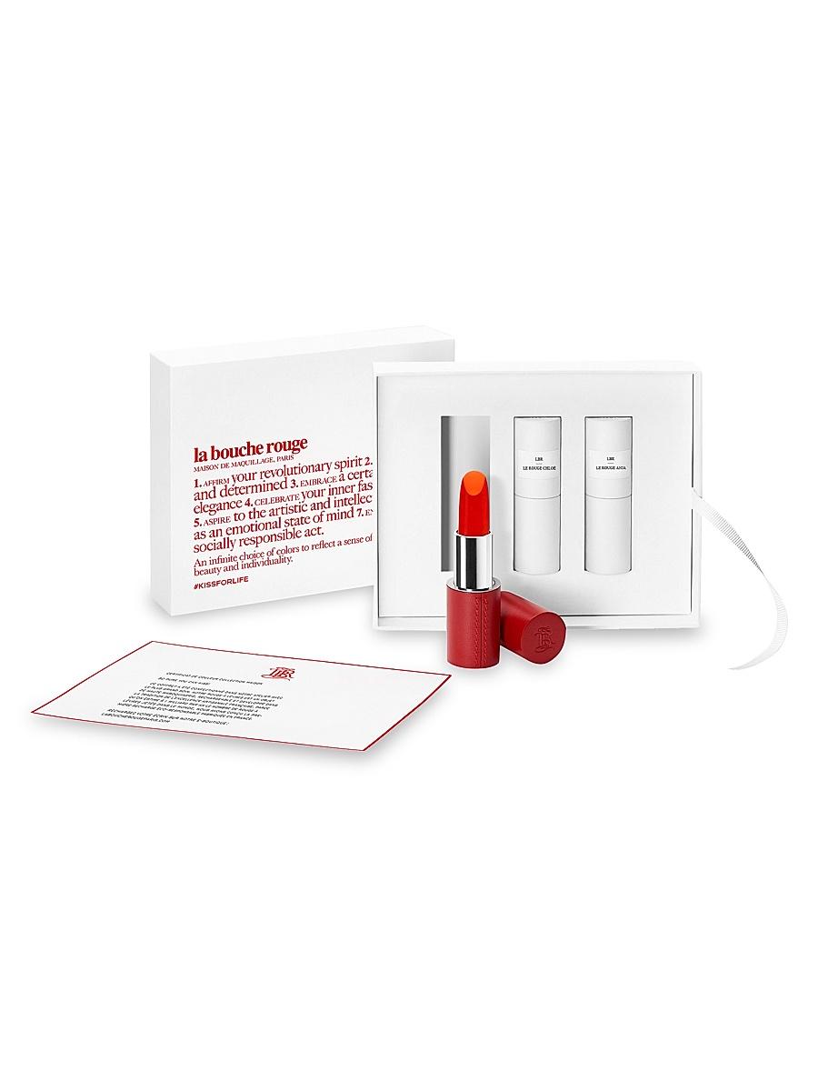 Womens Lipstick Set With Fine Leather Case Product Image