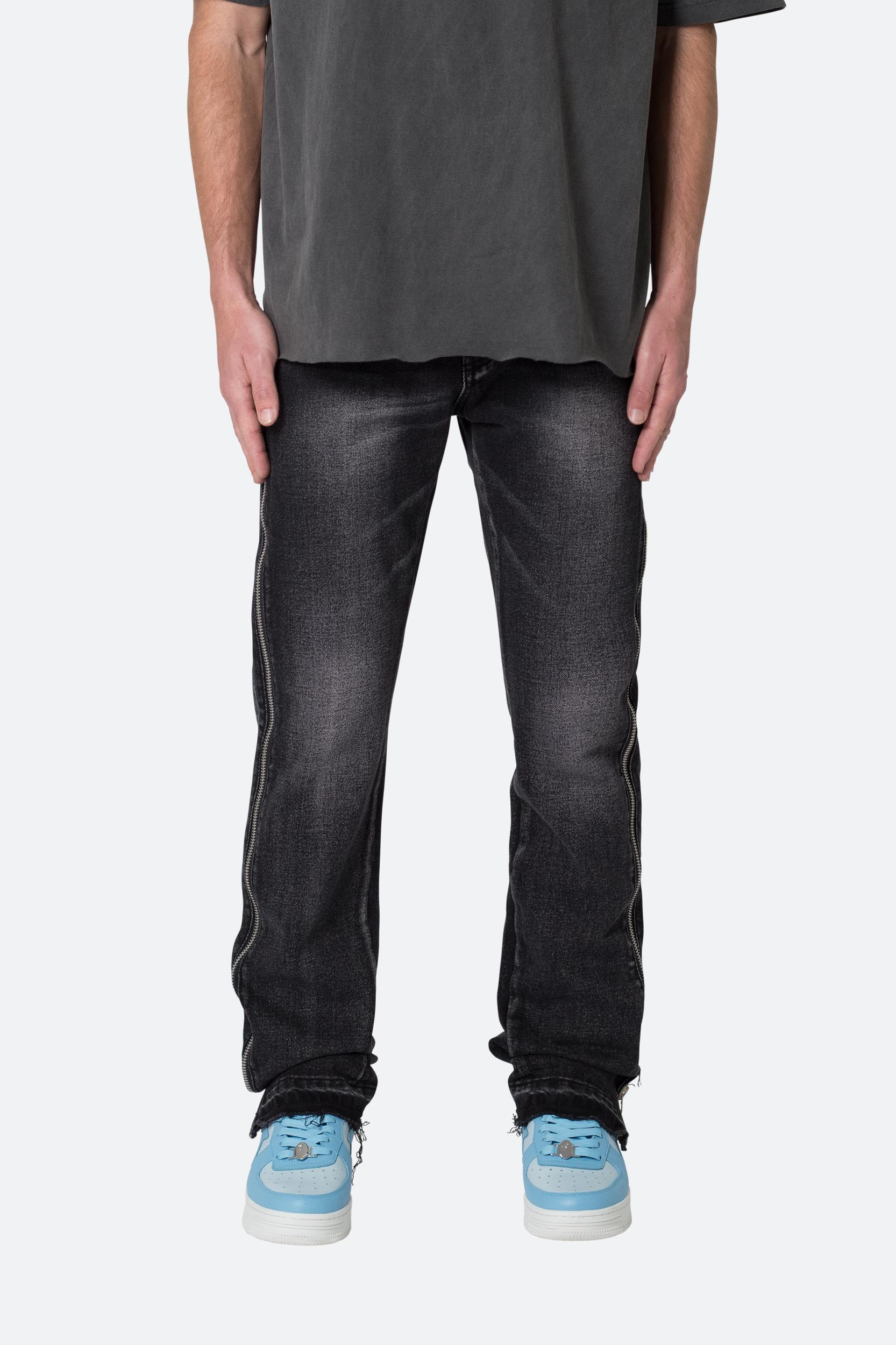 D558 Straight Stripe Denim - Black Product Image