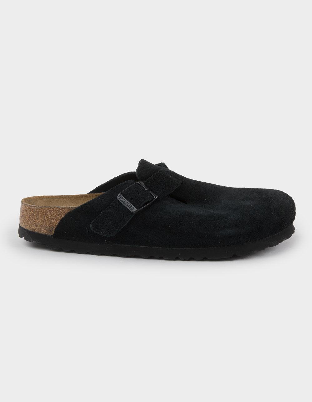 BIRKENSTOCK Boston Soft Footbed Womens Clogs - BLACK Product Image