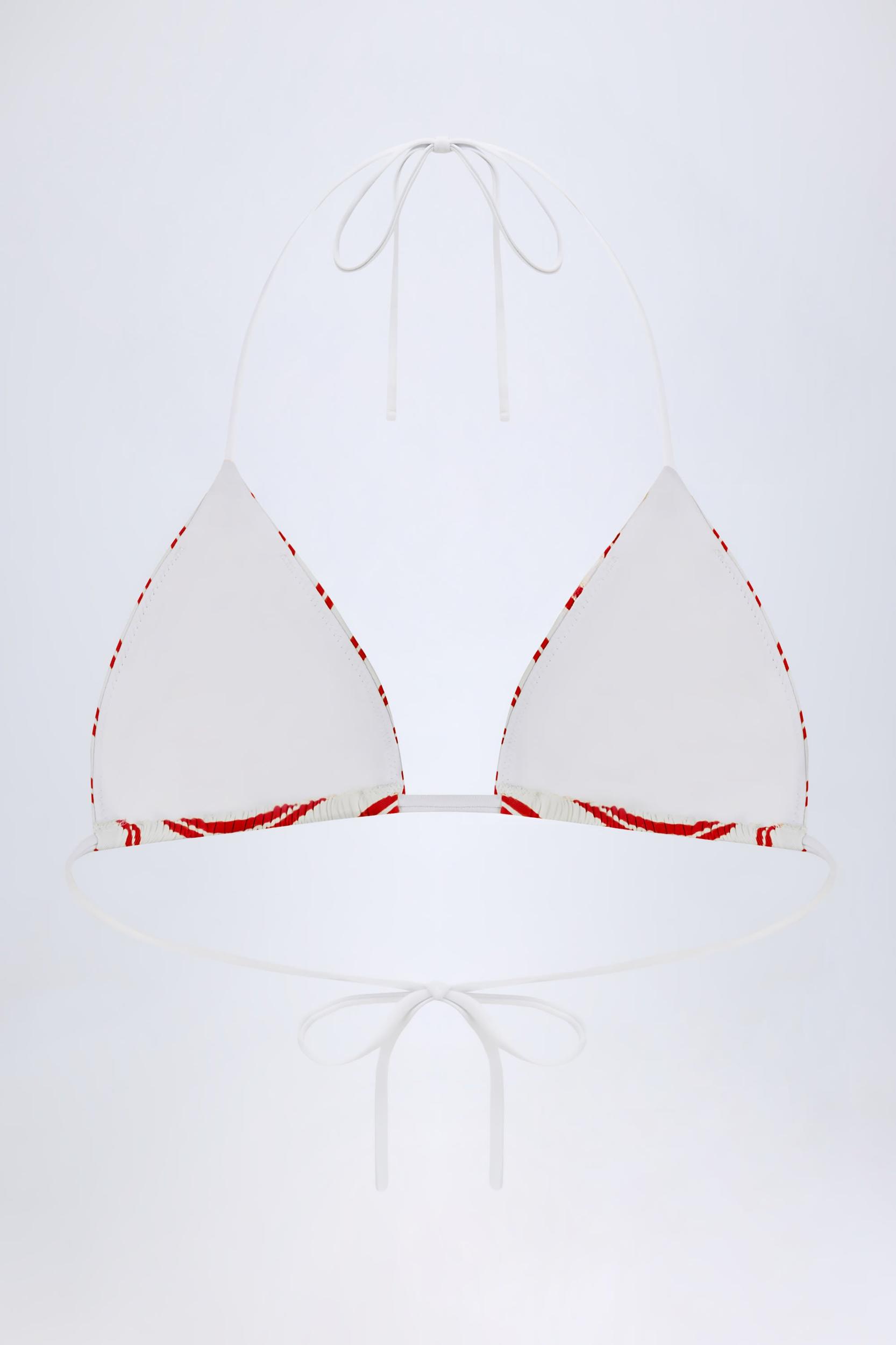 Triangle Bikini Top in Cherry Red Product Image