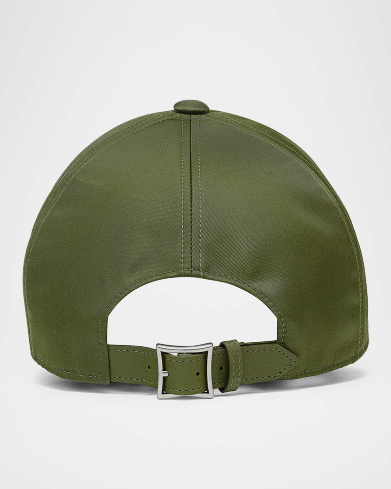 Men's Re-Nylon and Leather Baseball Cap Product Image
