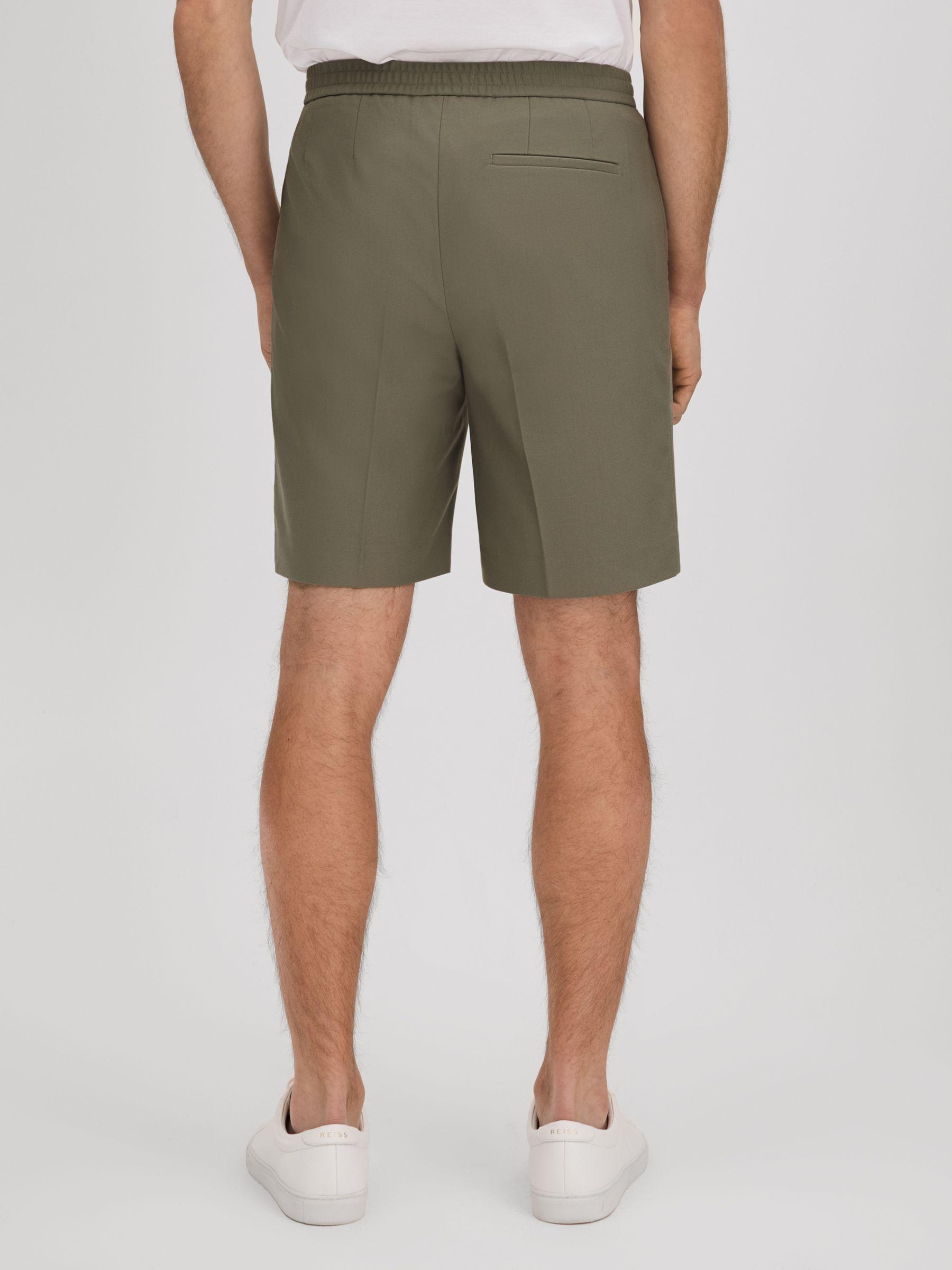 Relaxed Drawstring Shorts in Sage Product Image