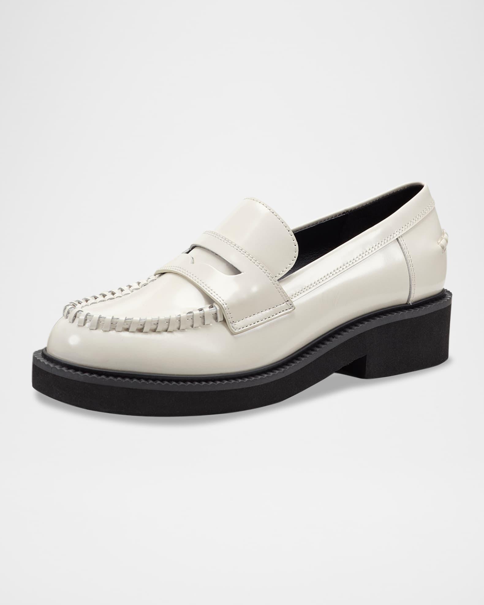 Dagman Whipstitch Leather Loafers Product Image