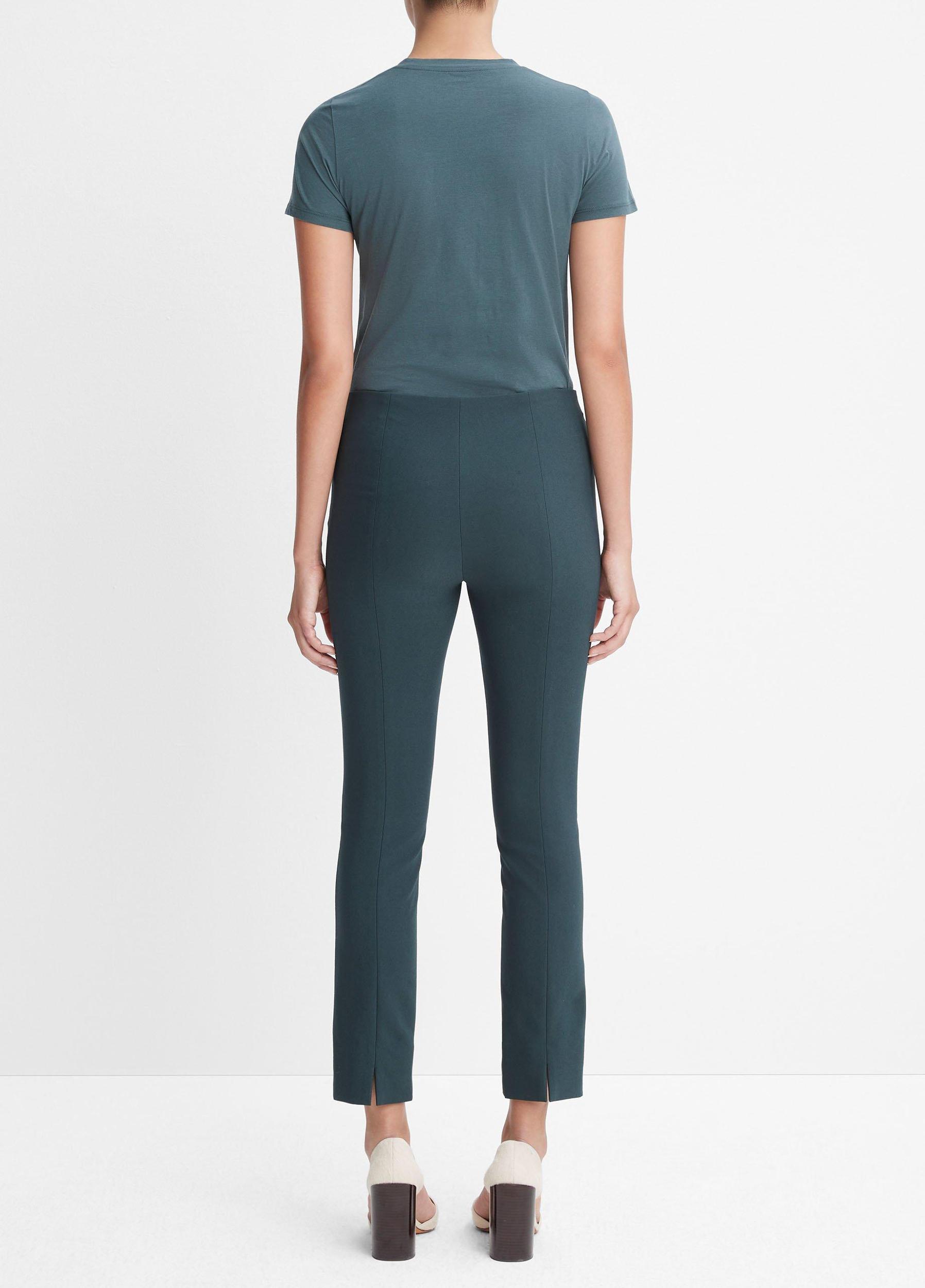 Italian Cotton-Blend Stitch-Front Seam Legging Product Image