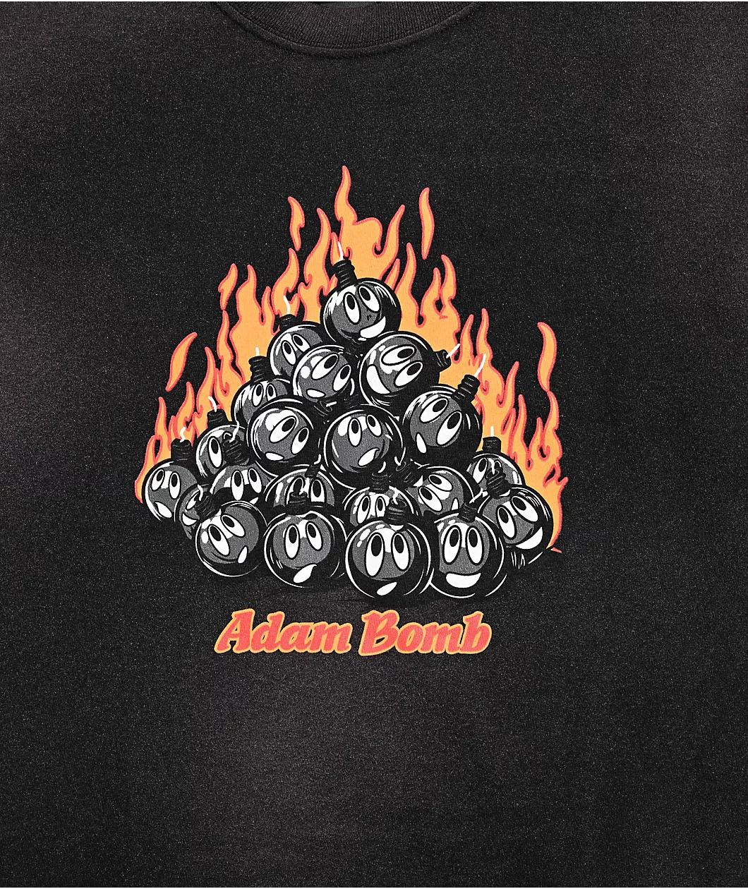 Adam Bomb Pile Black Wash T-Shirt Product Image