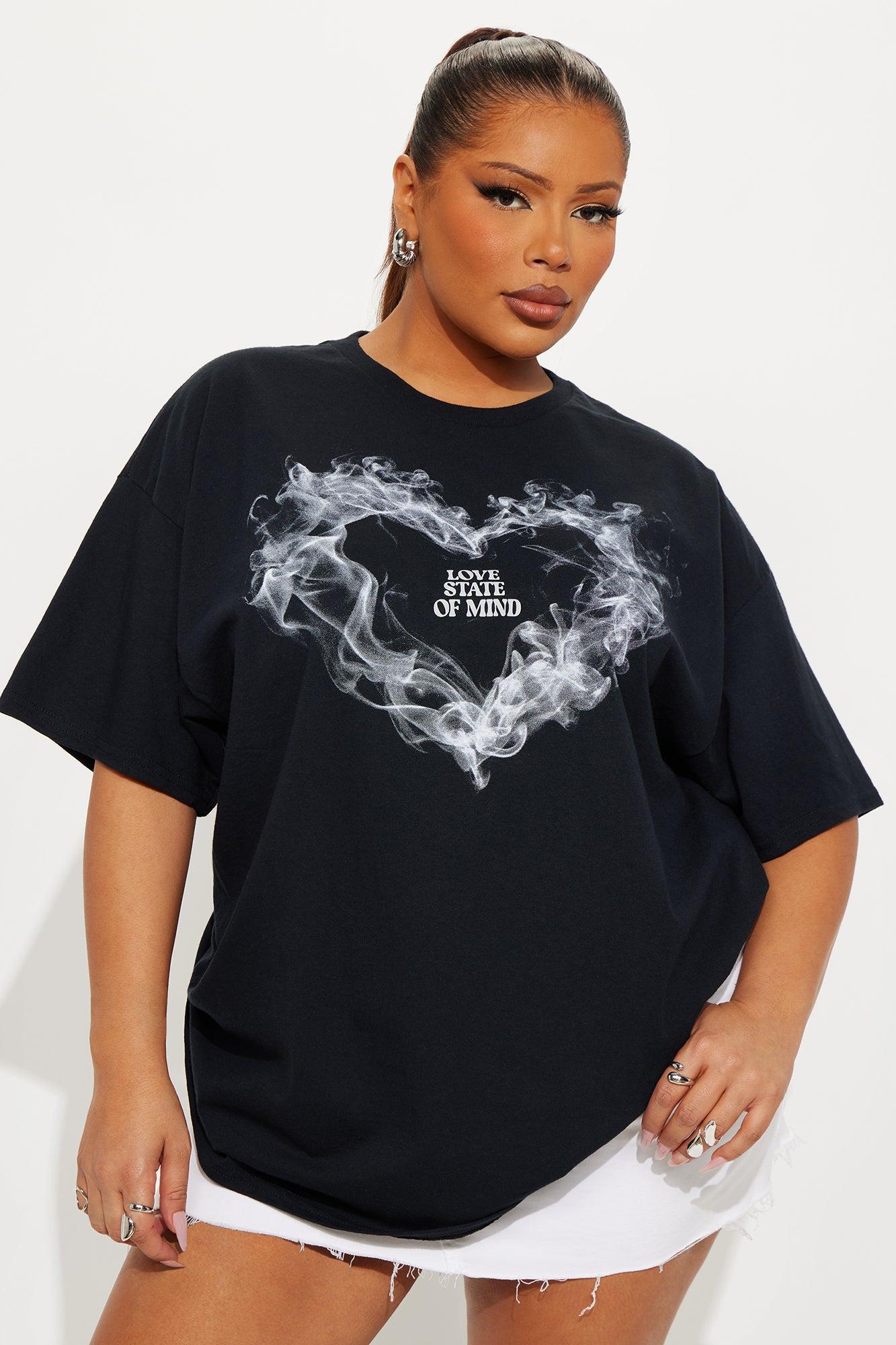 Love State Of Mind Tee - Black Female Product Image