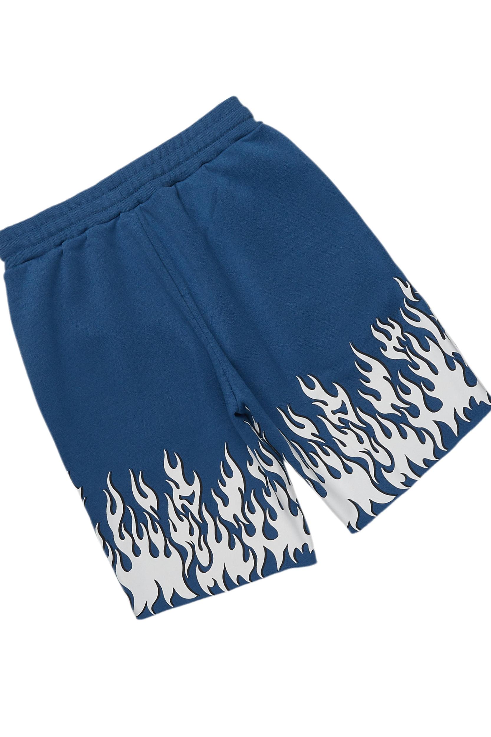 Arais Navy T-Shirt Short Set Female Product Image