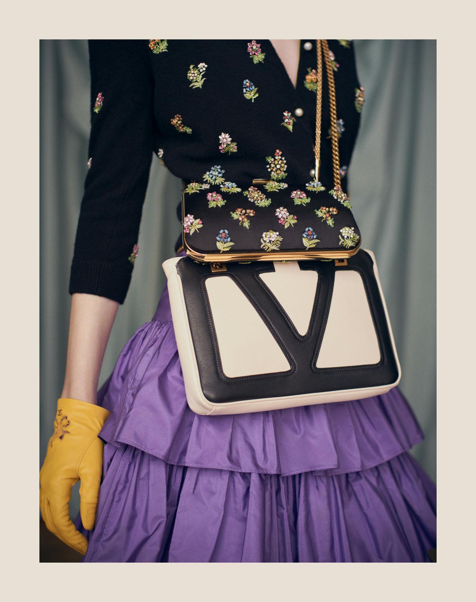 Valentino Garavani Viva Superstar Medium Nappa Leather Shopping Bag Product Image