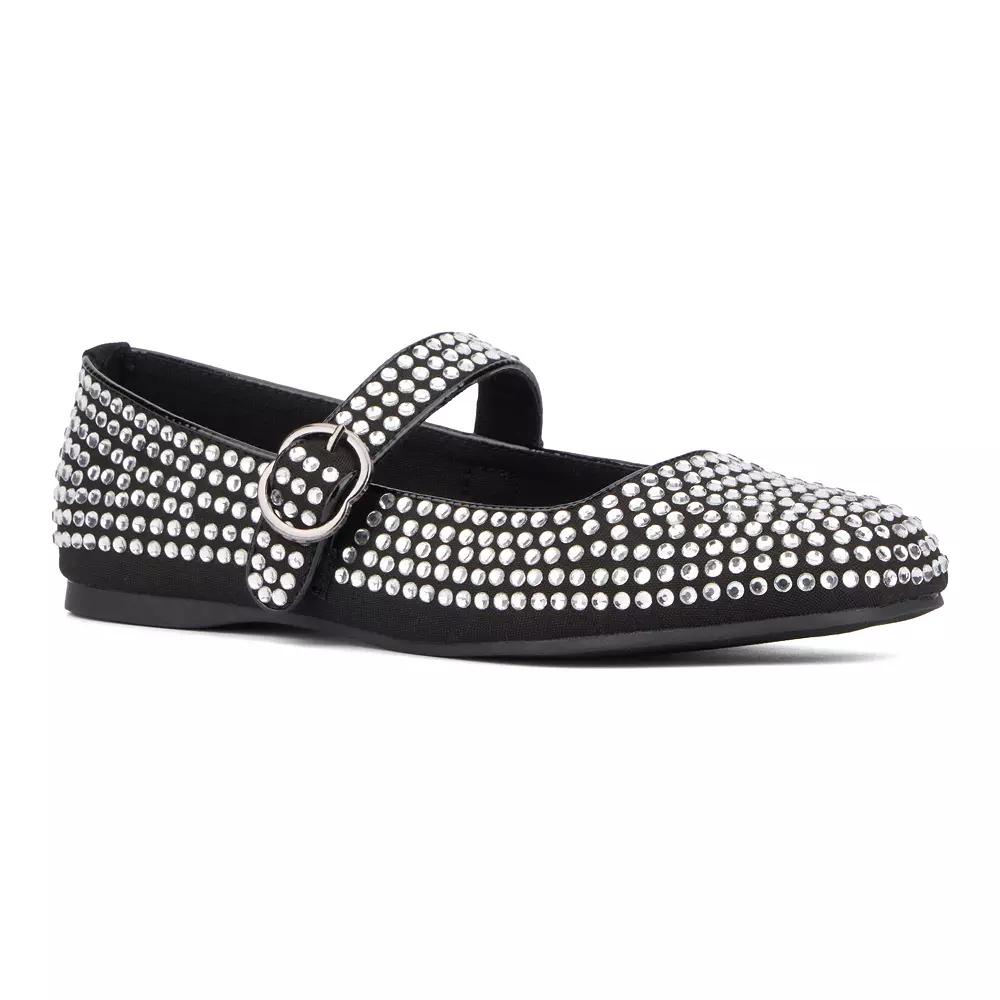 Olivia Miller Dawn Women's Embellished Maryjane Flats,  Product Image