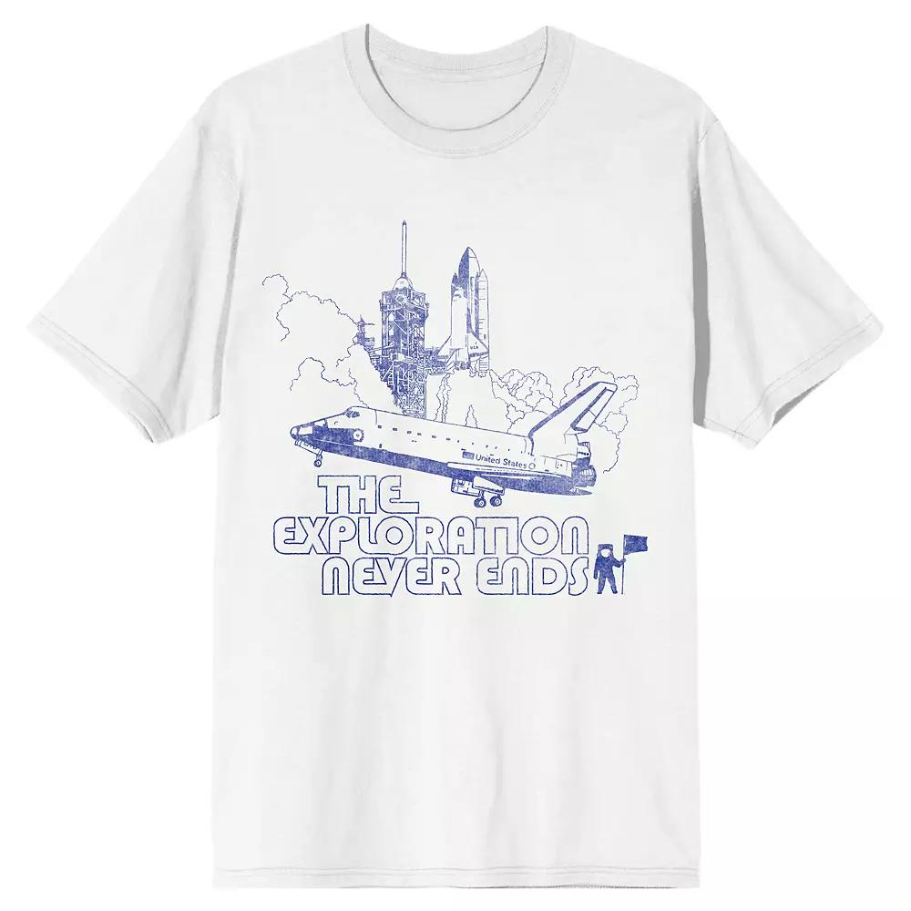 Mens NASA The Exploration Never Ends Tee Product Image