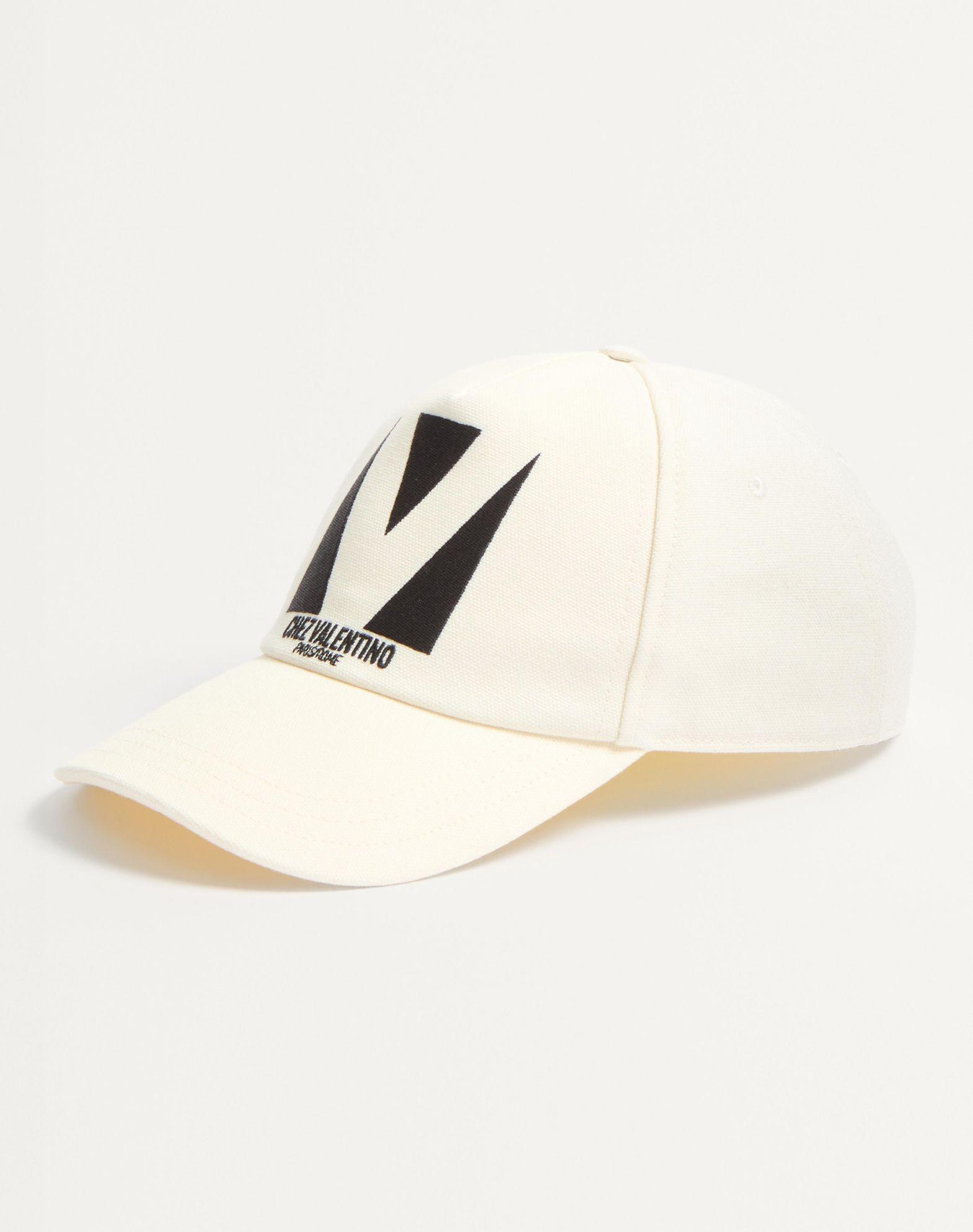 Chez Valentino Cotton Baseball Cap With Embroidery Product Image