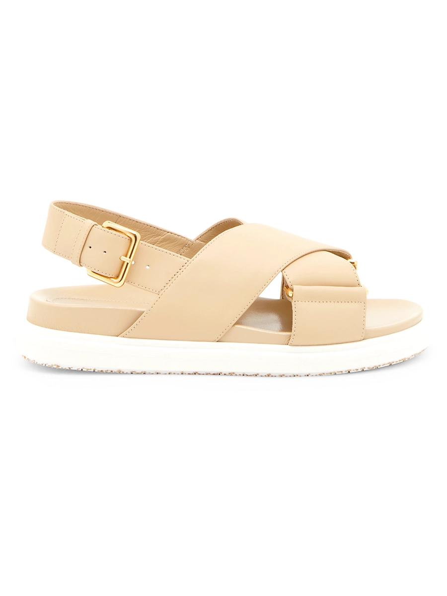 Womens FB Crisscross Leather Sport Sandals Product Image