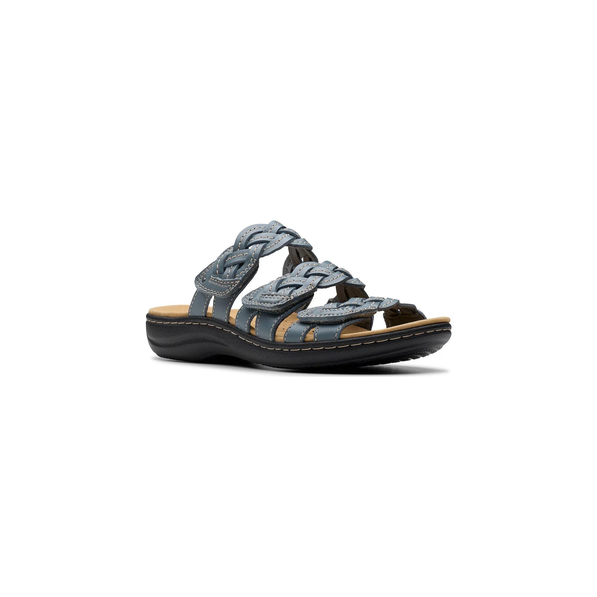 Clarks® Womens Laurieann Rio Leather Slide Sandals, Women's,  Product Image