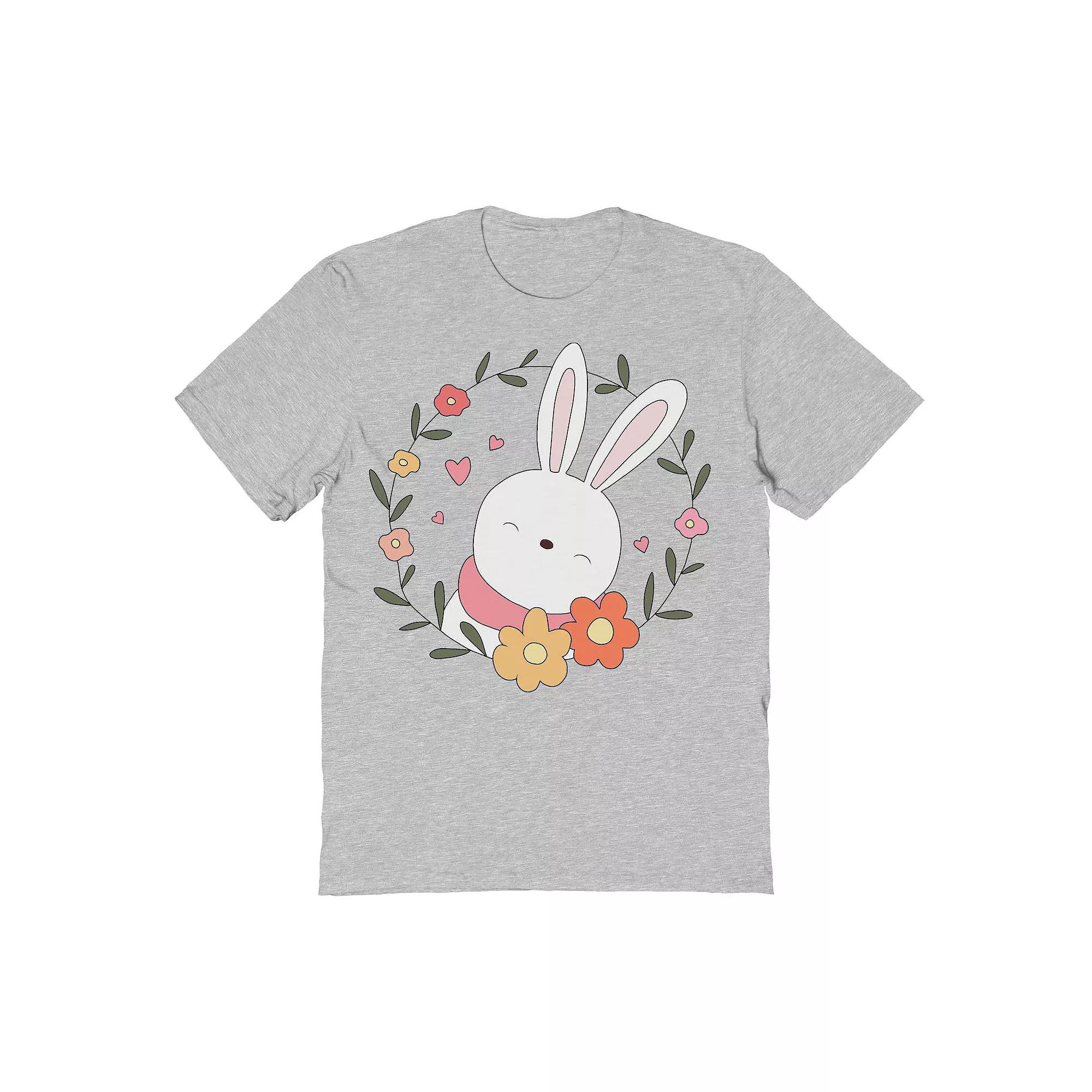 Men's Little Bunny Easter Graphic Tee, Size: XXL, Sport Gray Product Image