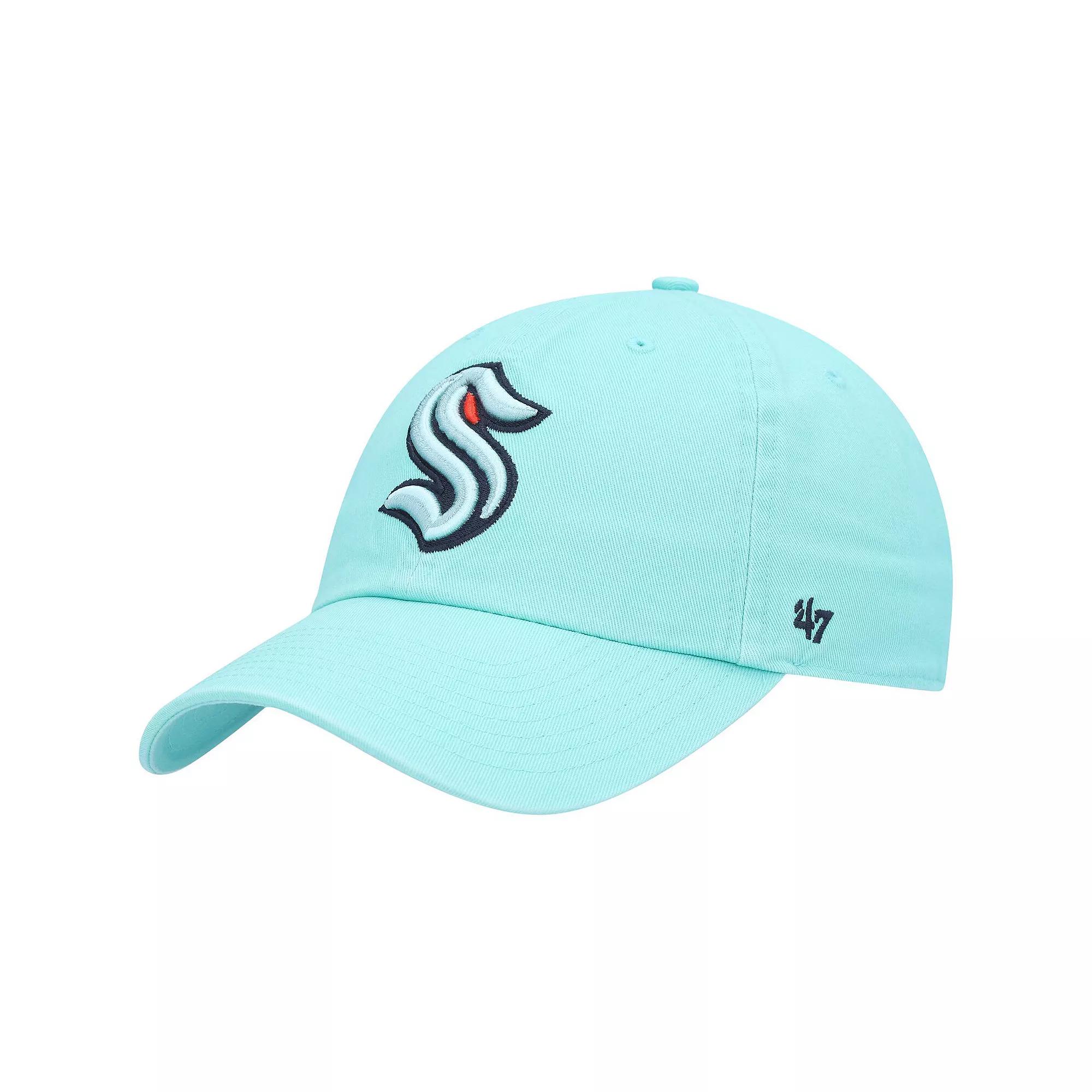 Men's '47 Light Blue Seattle Kraken Logo Clean Up Adjustable Hat, Krk Light Product Image