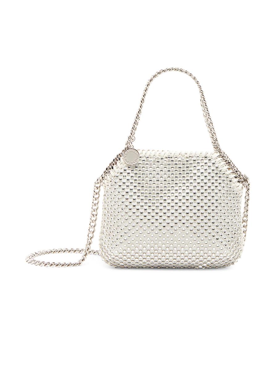 Womens Crystal & Mesh Mini Shoulder Bag Product Image