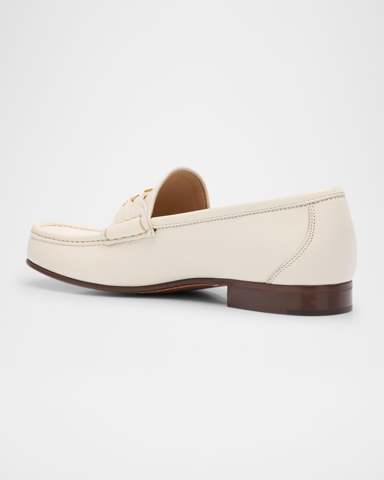 VLogo Leather Medallion Loafers Product Image