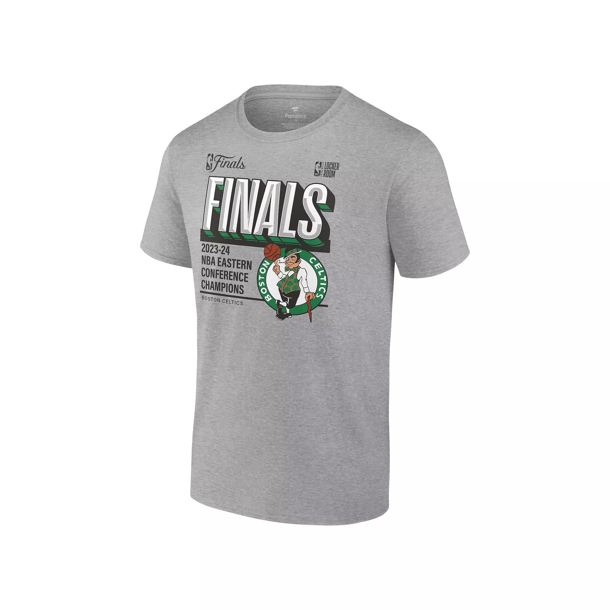 Men's NBA Boston Celtics Fanatics 2024 Eastern Conference Champions Locker Room Authentic T-Shirt, Size: Medium, Silver Product Image