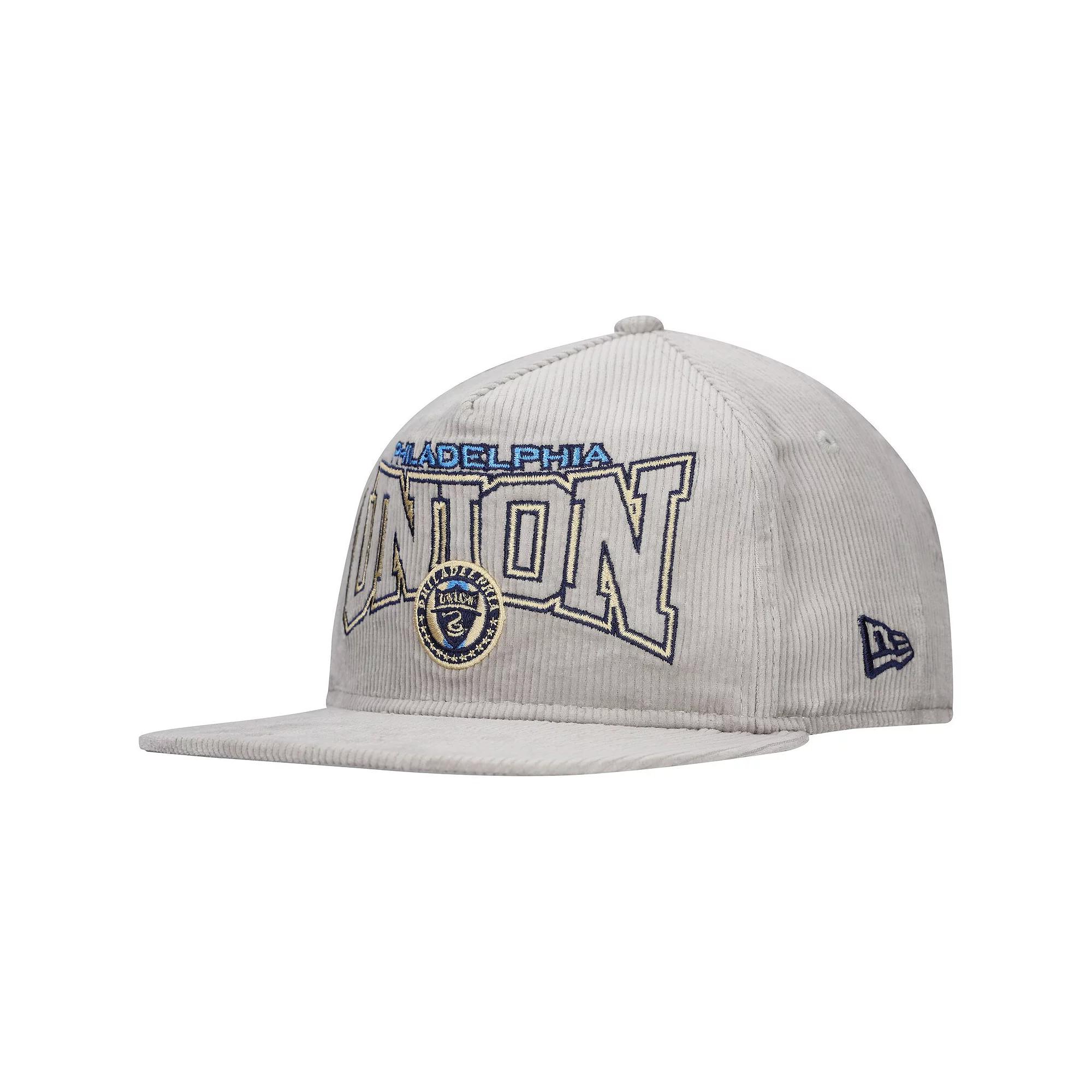 Men's New Era Gray Philadelphia Union Corduroy Golfer Adjustable Hat, Uni Grey Product Image