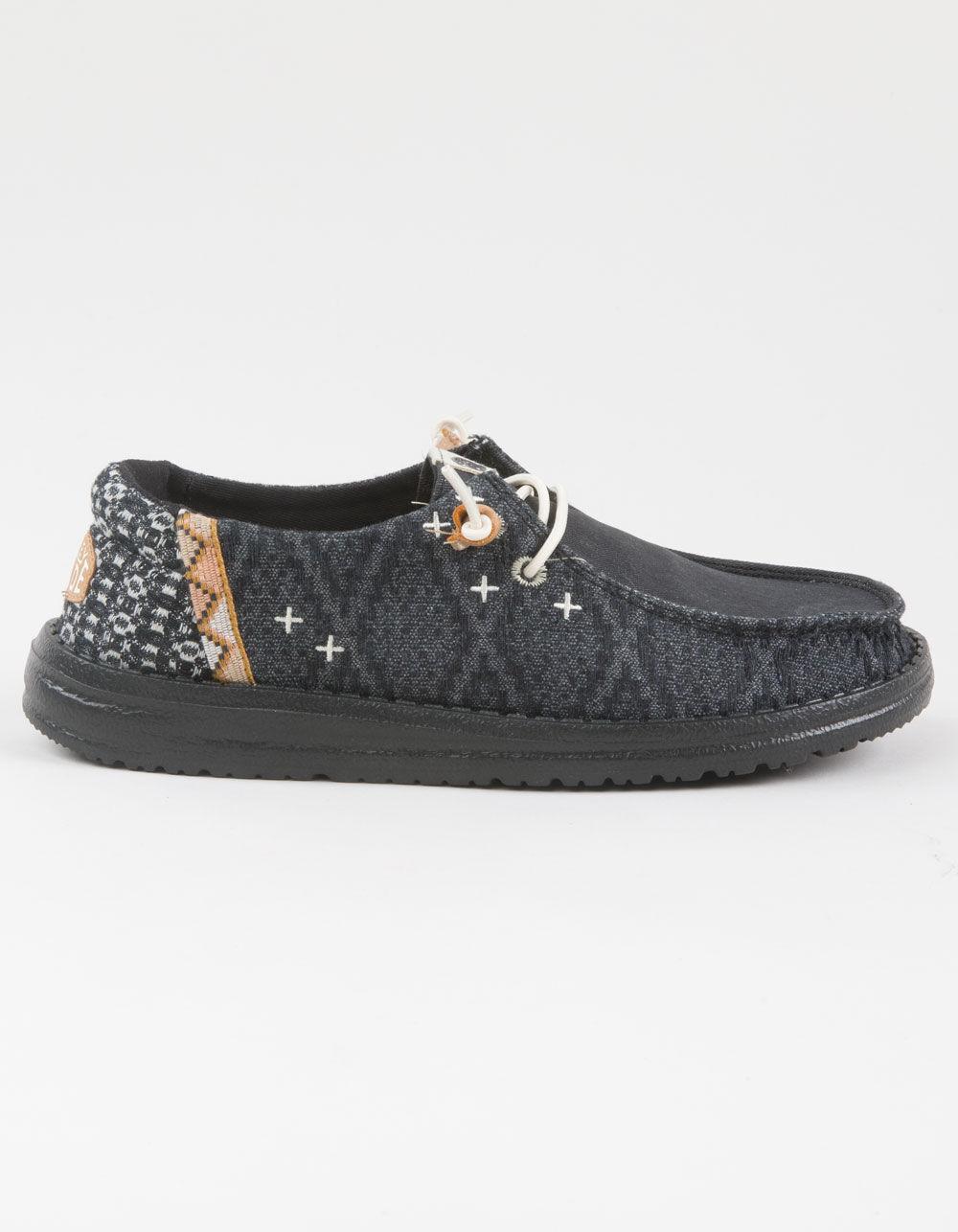 HEY DUDE Wendy Crafted Boho Womens Shoes - BLACK Product Image