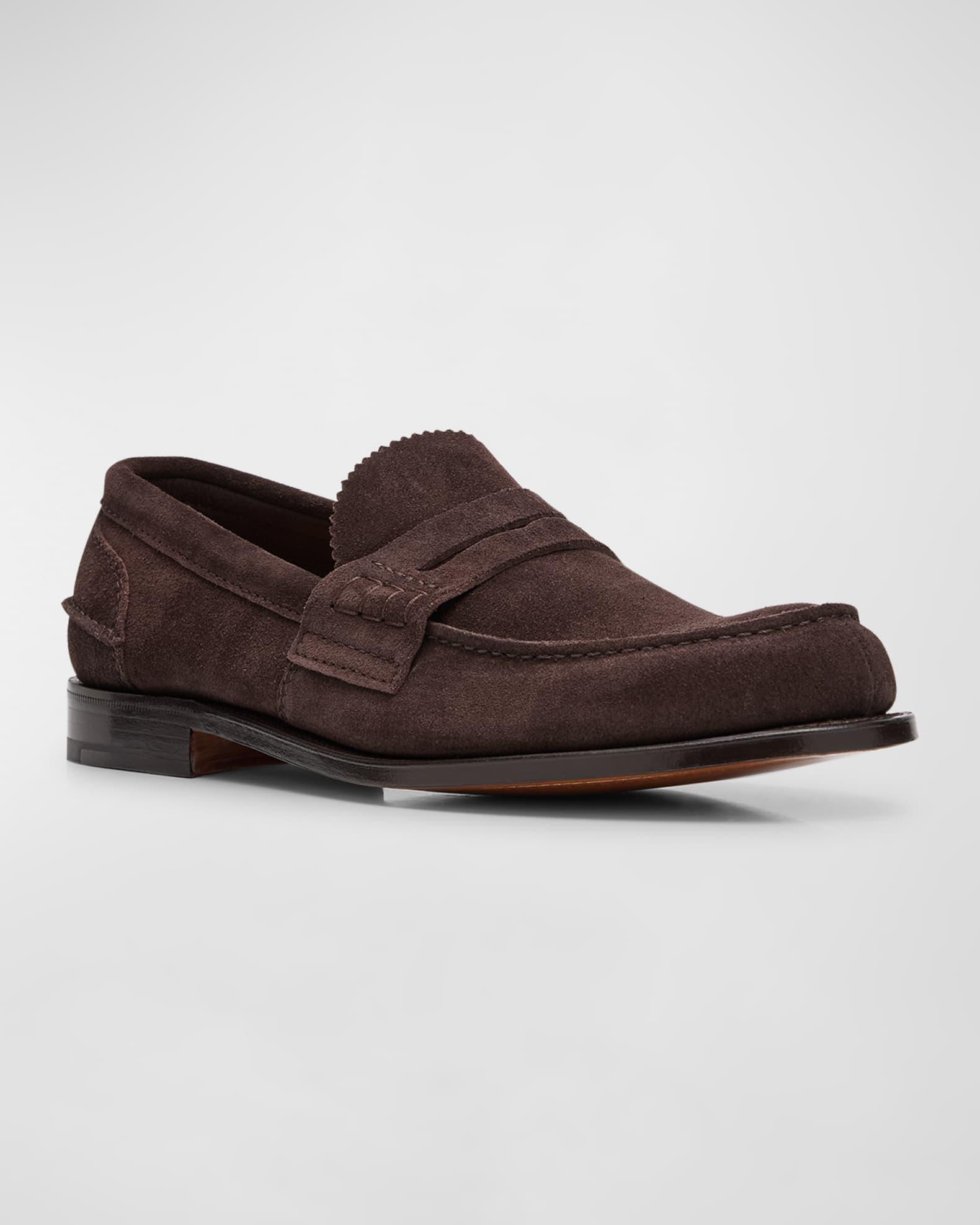 Men's Pembrey Suede Penny Loafers Product Image