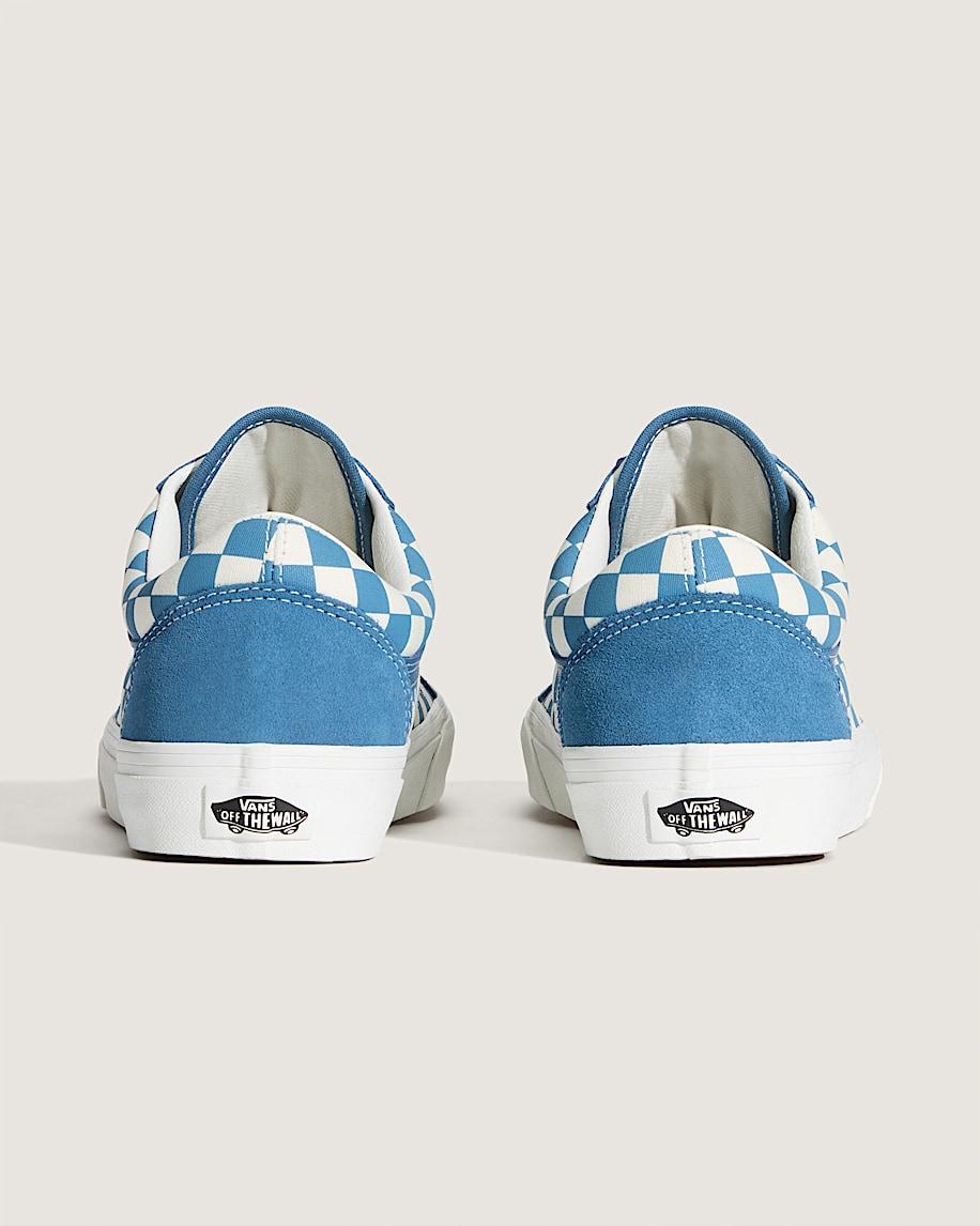 Old Skool Checkerboard Shoe in Checkerboard Navy Blue| Vans US Product Image