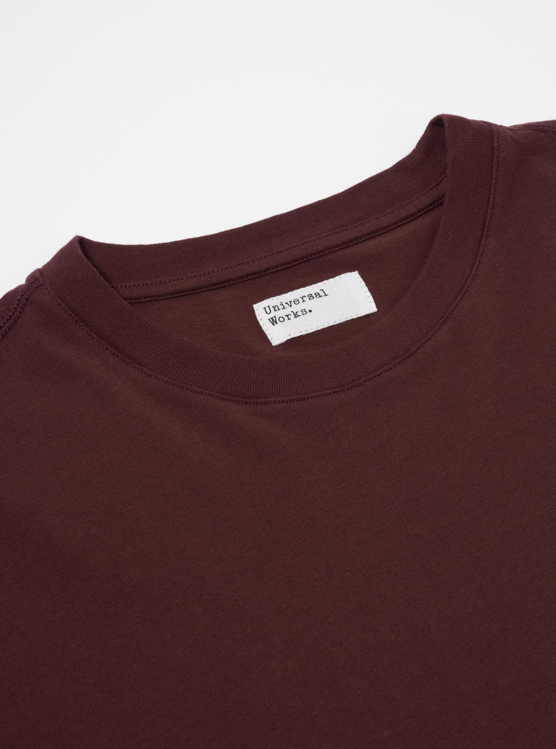 Rich Brown Organic Jersey Print Pocket Tee Product Image